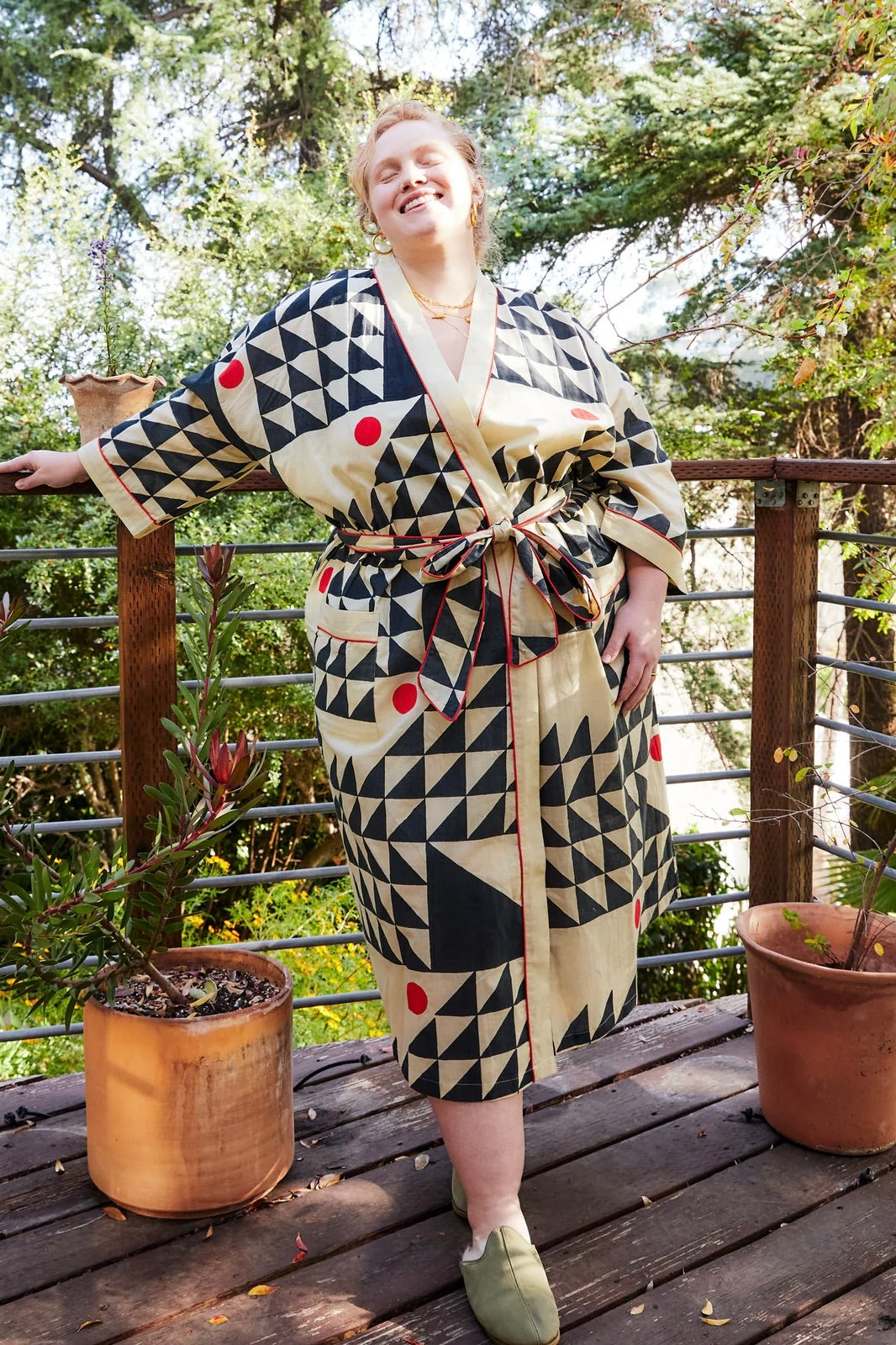 Block Shop Flock Robe