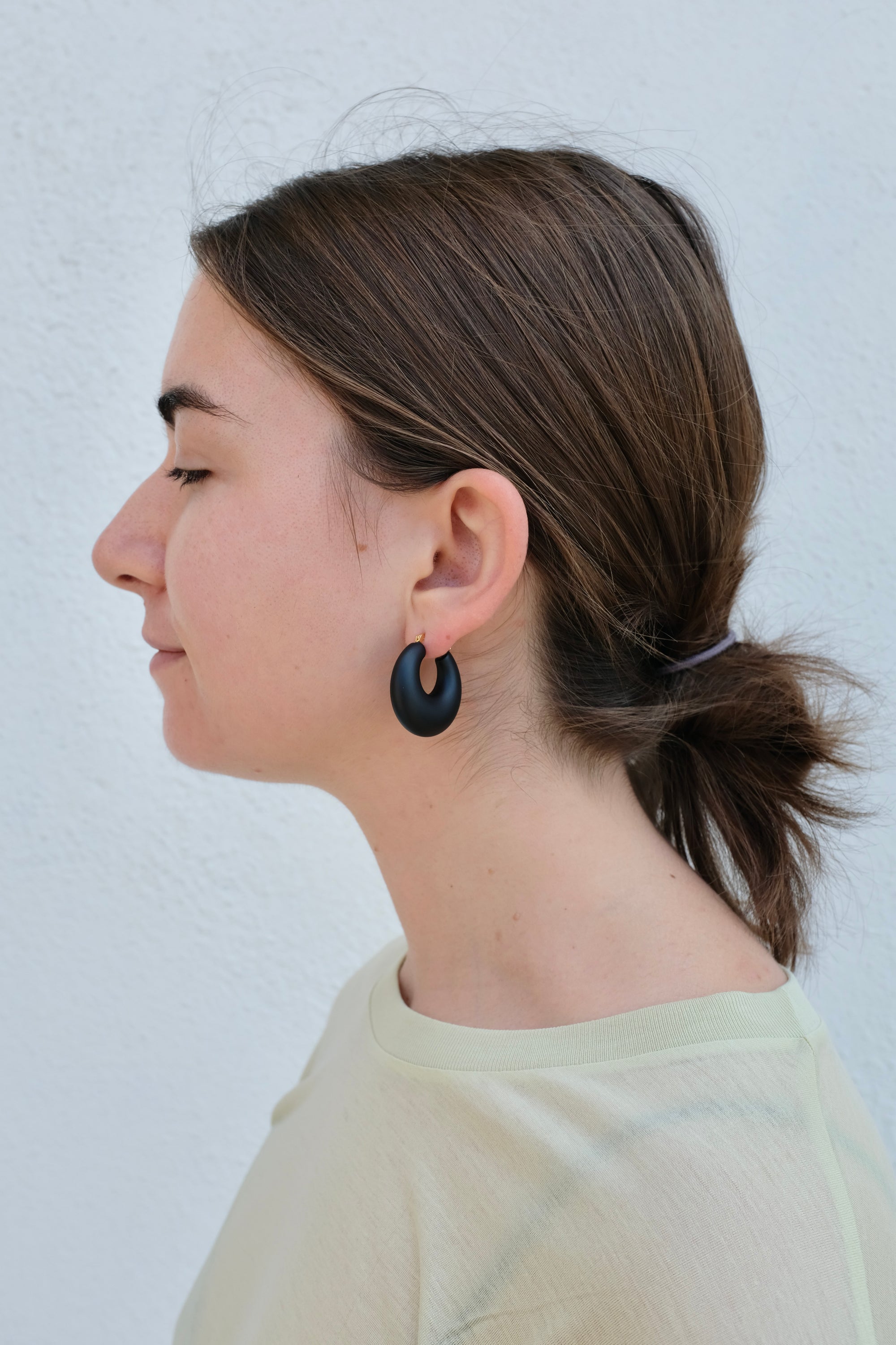 Grass Earring / Black