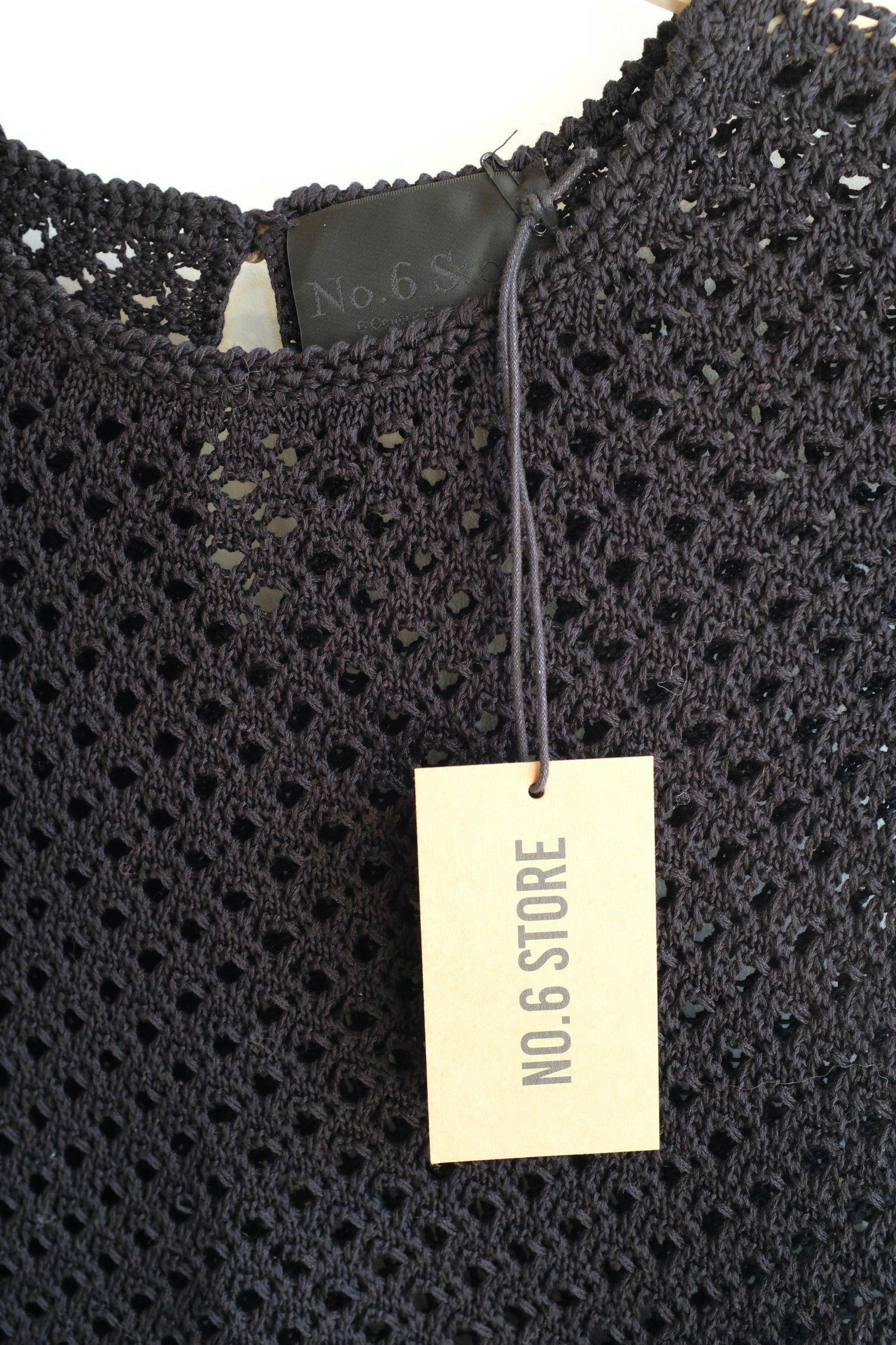 Pre-Loved / No.6 Silas Crochet Top / Black
