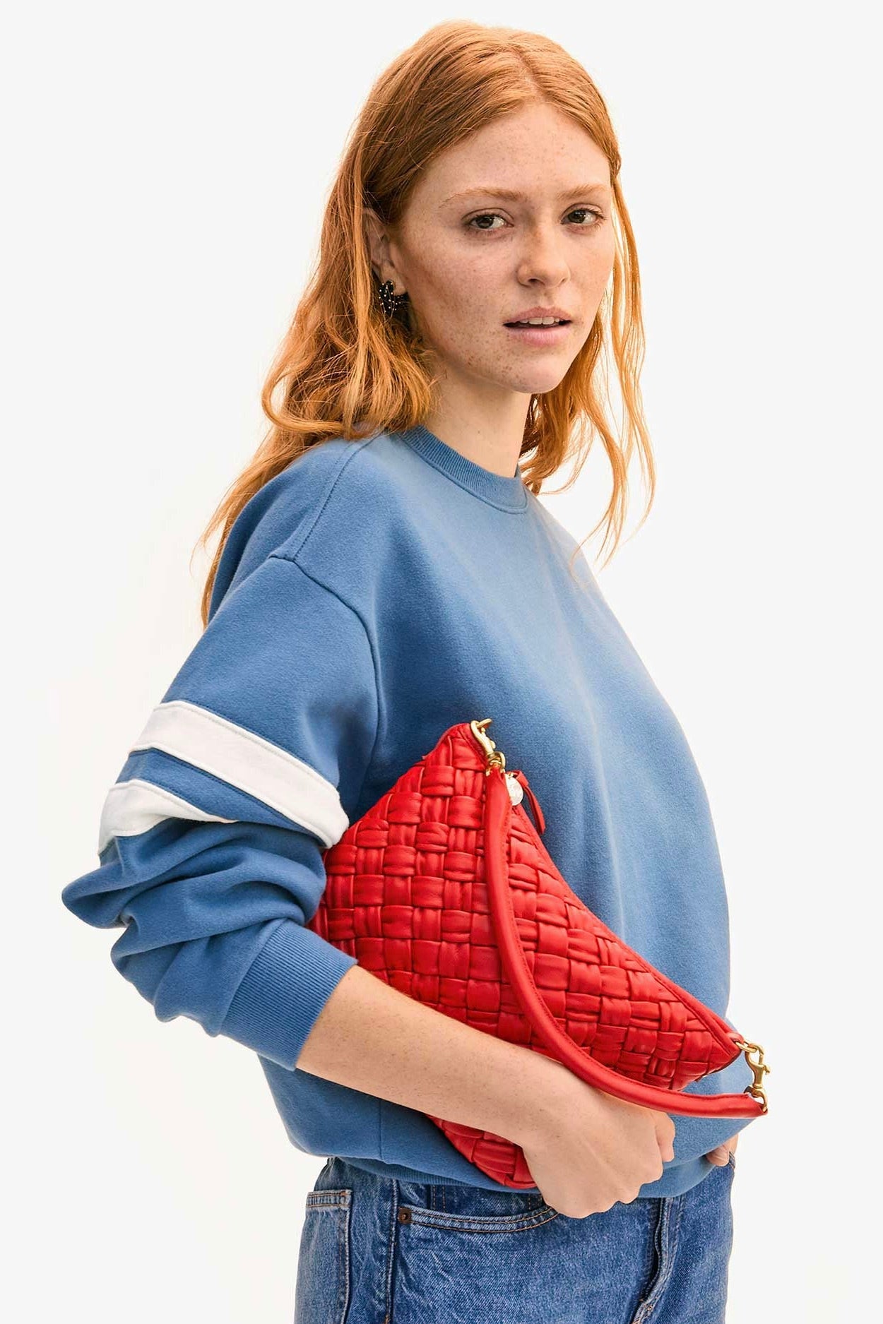 Clare V. Petit Moyen / Rosa Puffy Woven