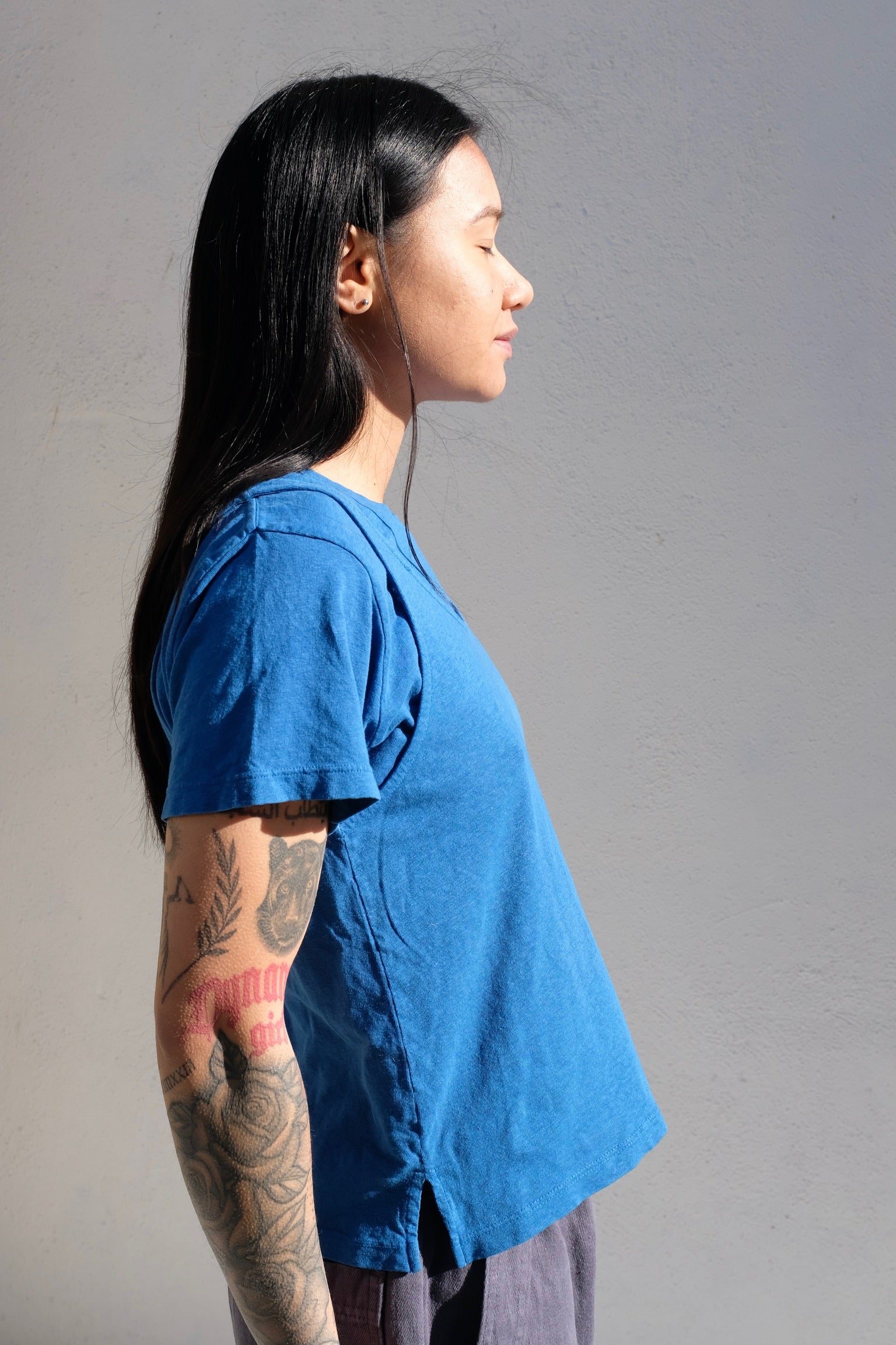 Jungmaven Cropped Tank / Galaxy Blue