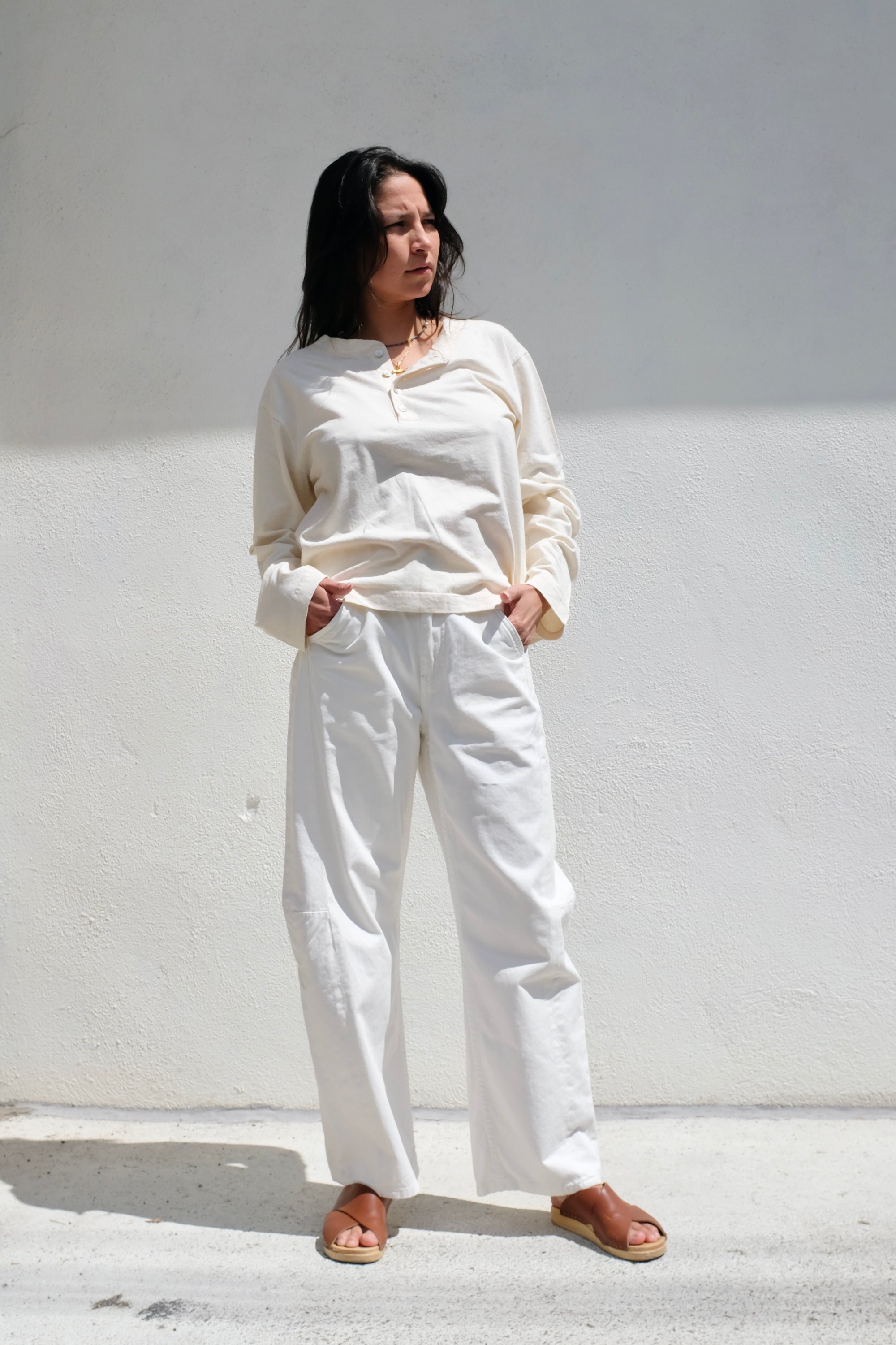 B-Sides Lange Lasso Chino / Chalk