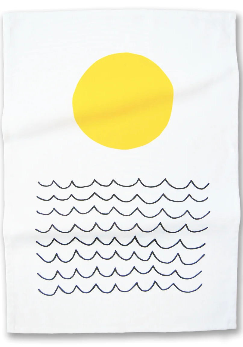 Badger & Burke Tea Towel / Sun & Waves