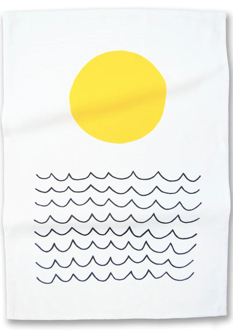 Badger &amp; Burke Tea Towel / Sun &amp; Waves