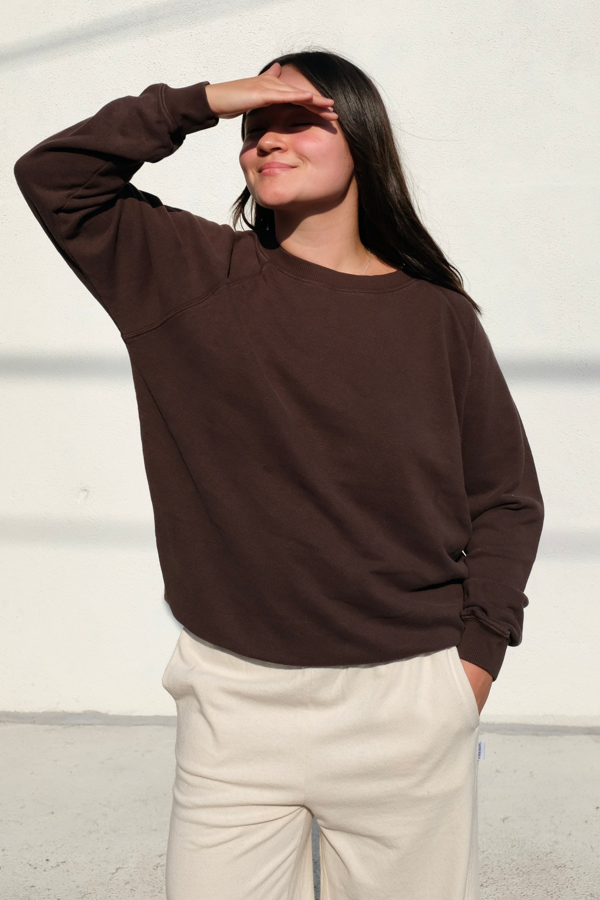 Bonfire Long Sleeve Raglan / Coffee Bean