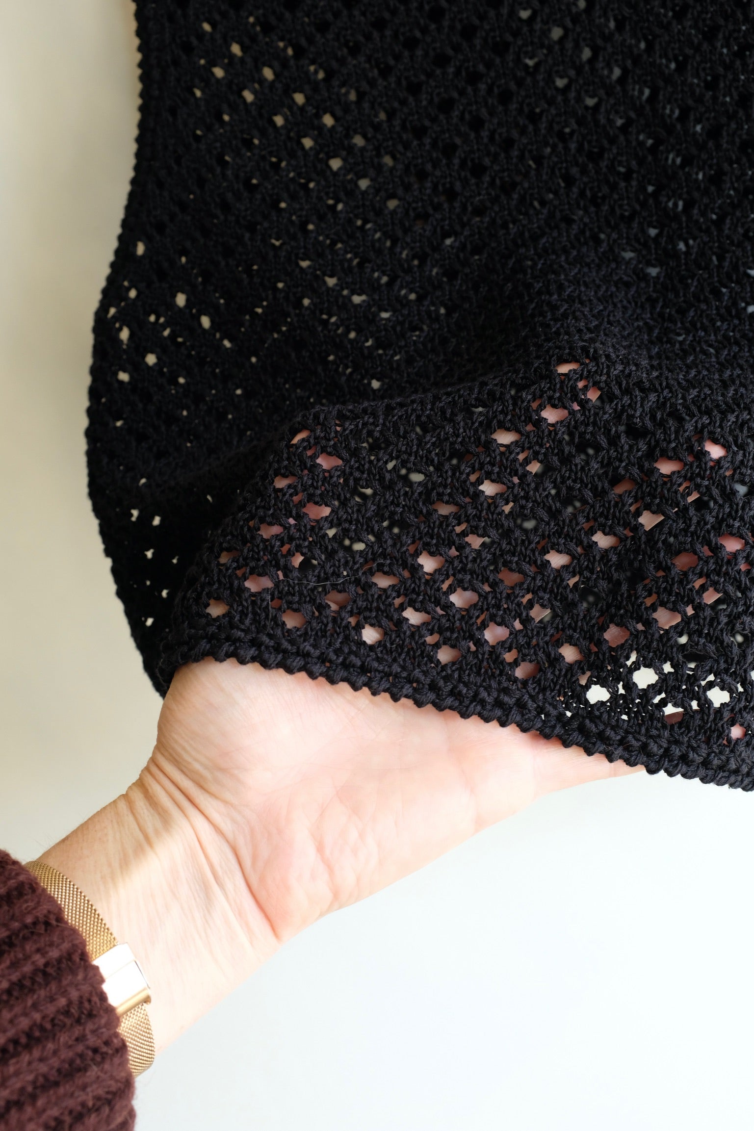 Pre-Loved / No.6 Silas Crochet Top / Black