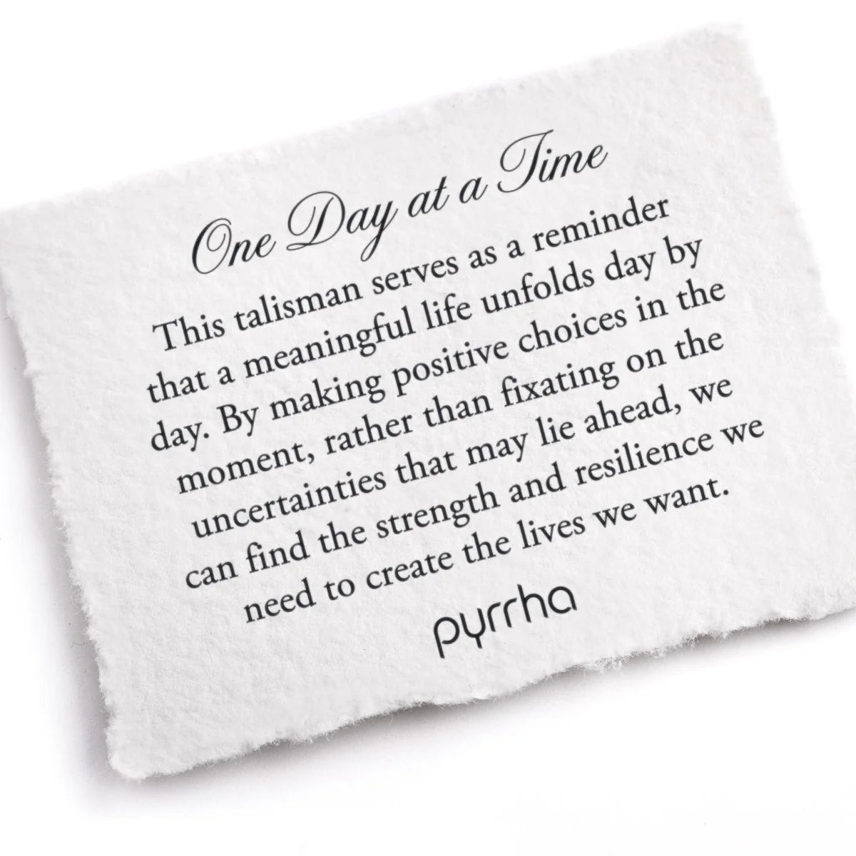 Pyrrha One Day at a Time Talisman / Silver