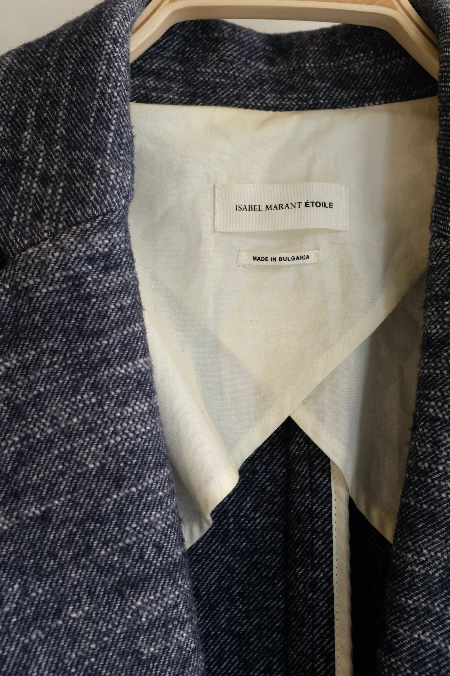 Pre-loved / Isabel Marant Etoile Blue and Cream Blazer / Size 36