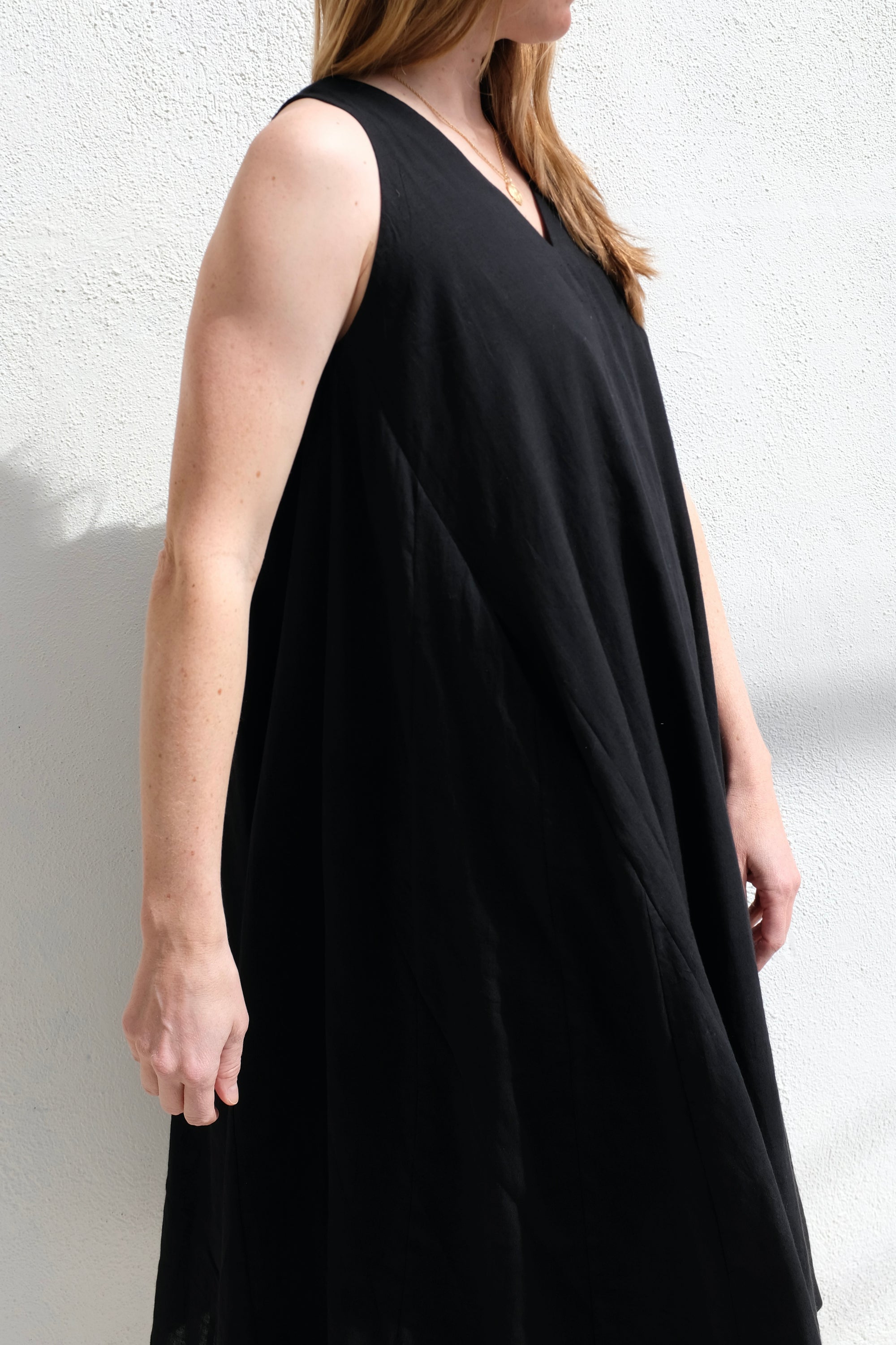 World of Crow Black Voluminous Dress