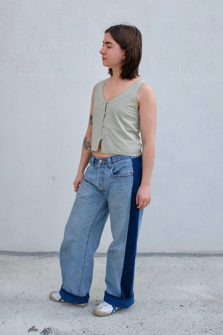 Jungmaven Anacapa Vest / Agave Green