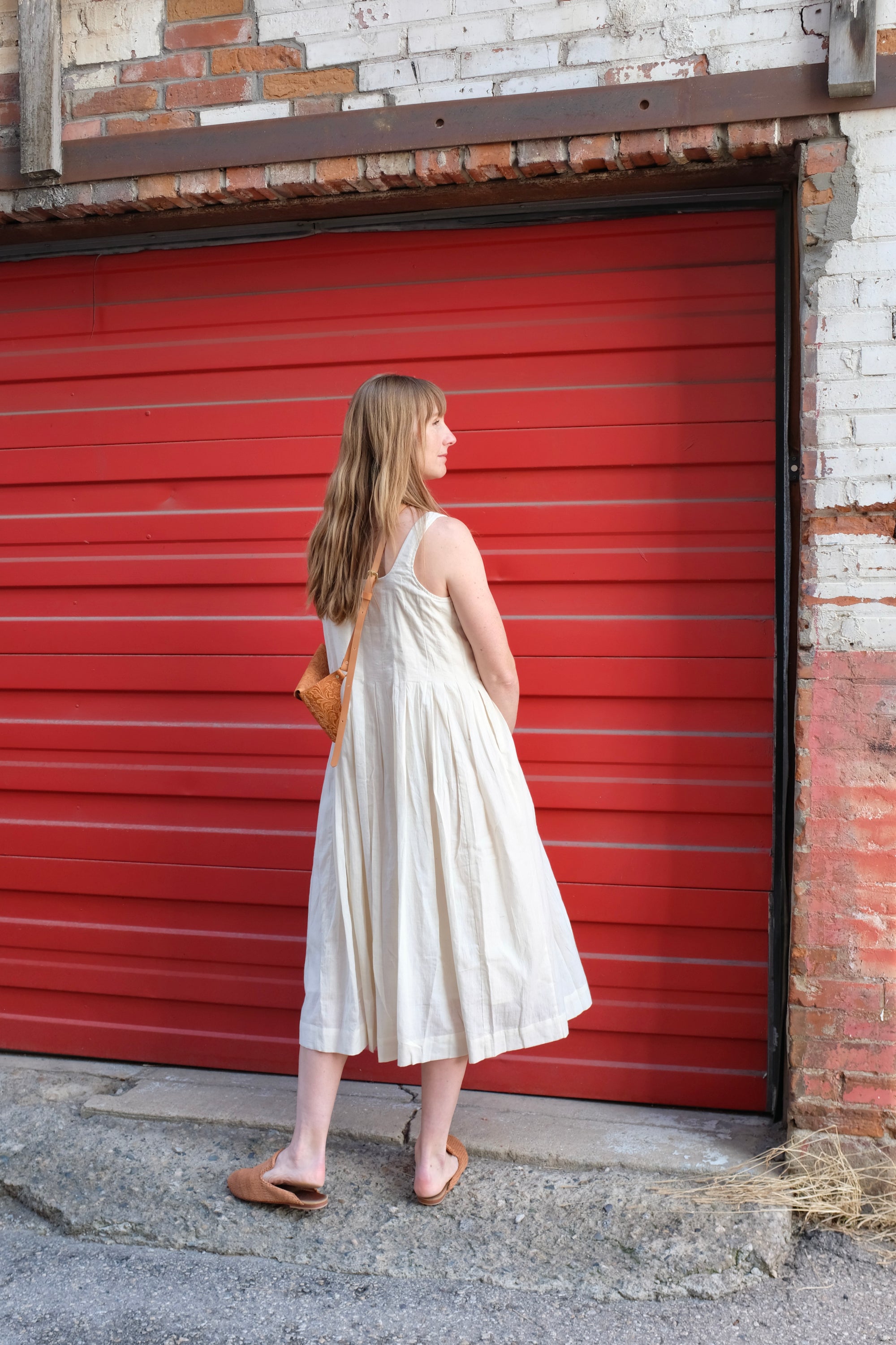 World of Crow Romantic White Midi Dress