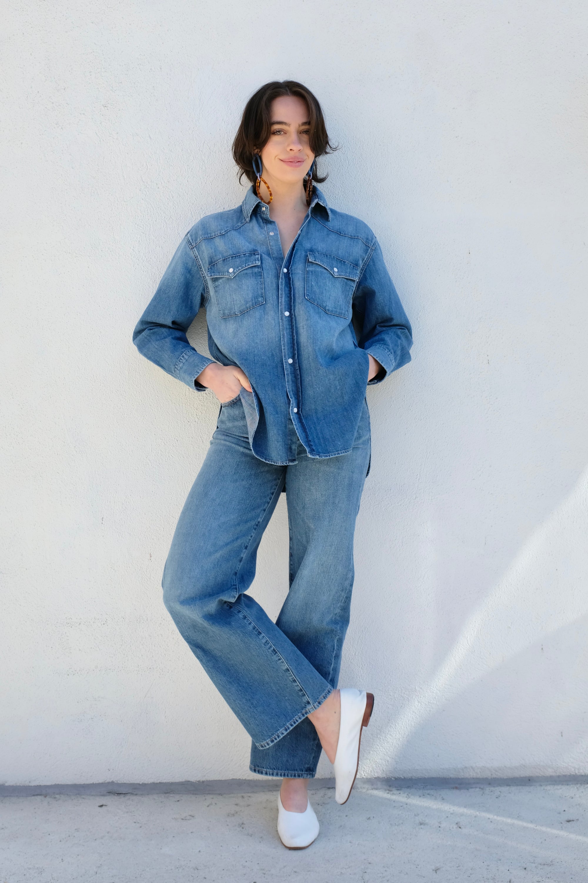 Citizens of Humanity Kayla Western Shirt / Douro