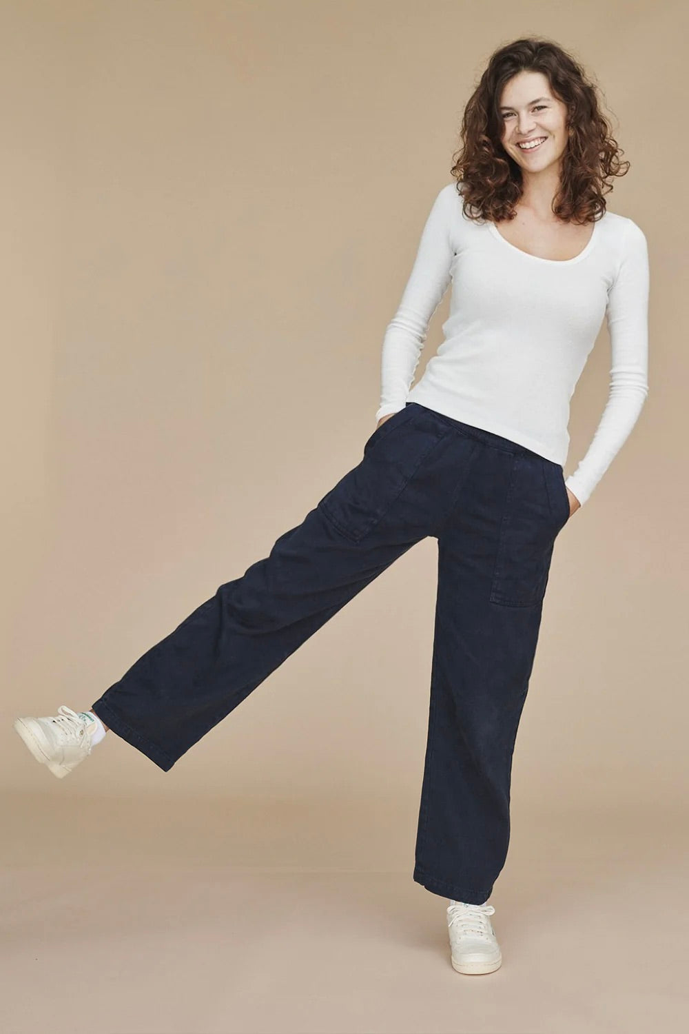 Ocean Drawcord Pant / Navy