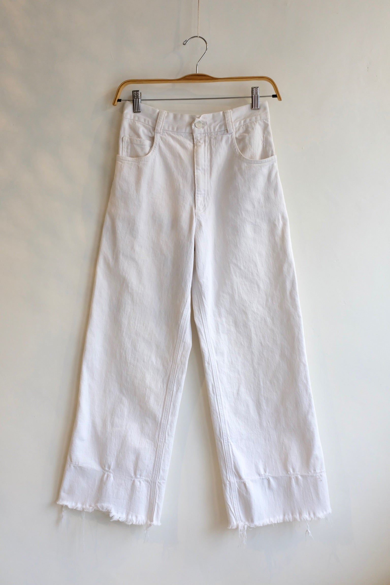 Pre-loved / Rachel Comey Straight White Denim Pants / Size 4
