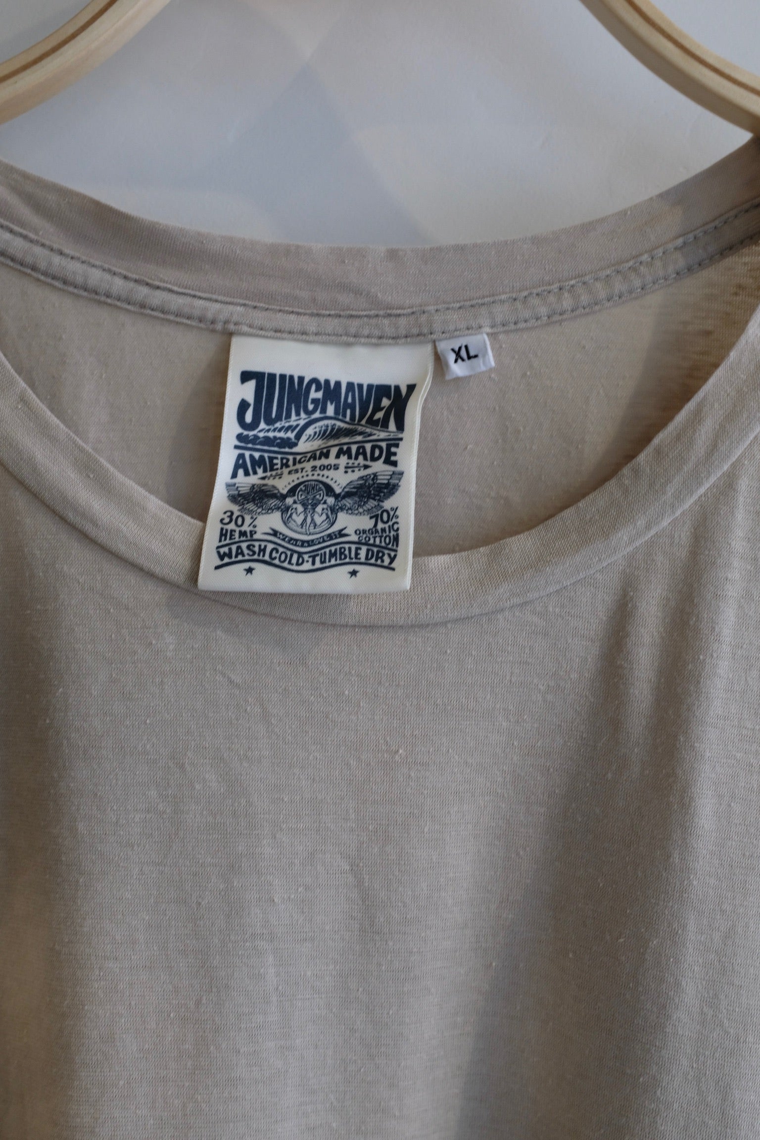 Pre-loved / Jungmaven Ojai Tee Beige / Size XL