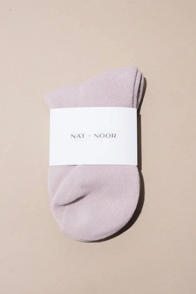 Nat + Noor Cotton Blend Ankle Socks / Hinted Rose