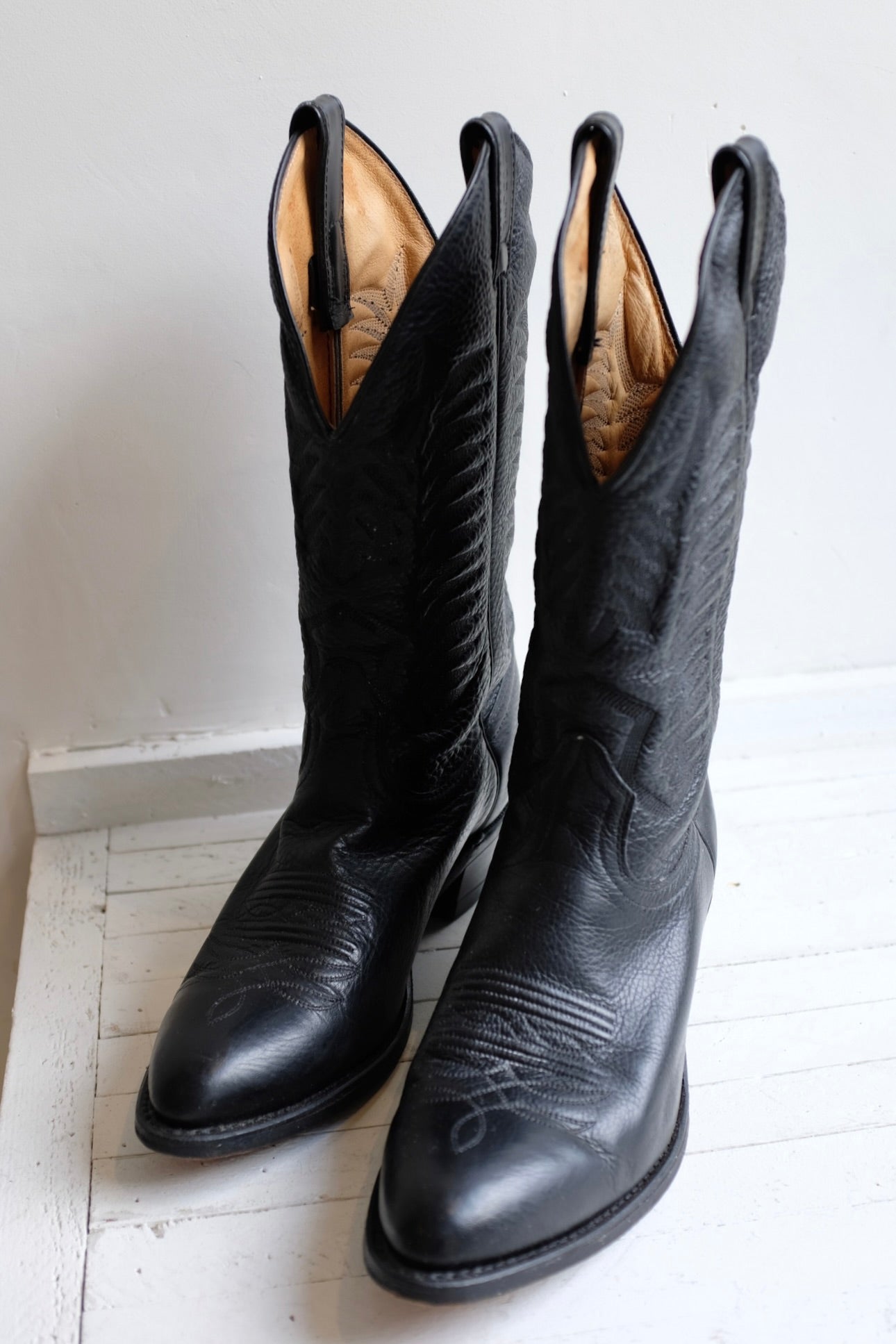 Pre-Loved / Boulet 9502 Western Boots / Black / Men's Size 9