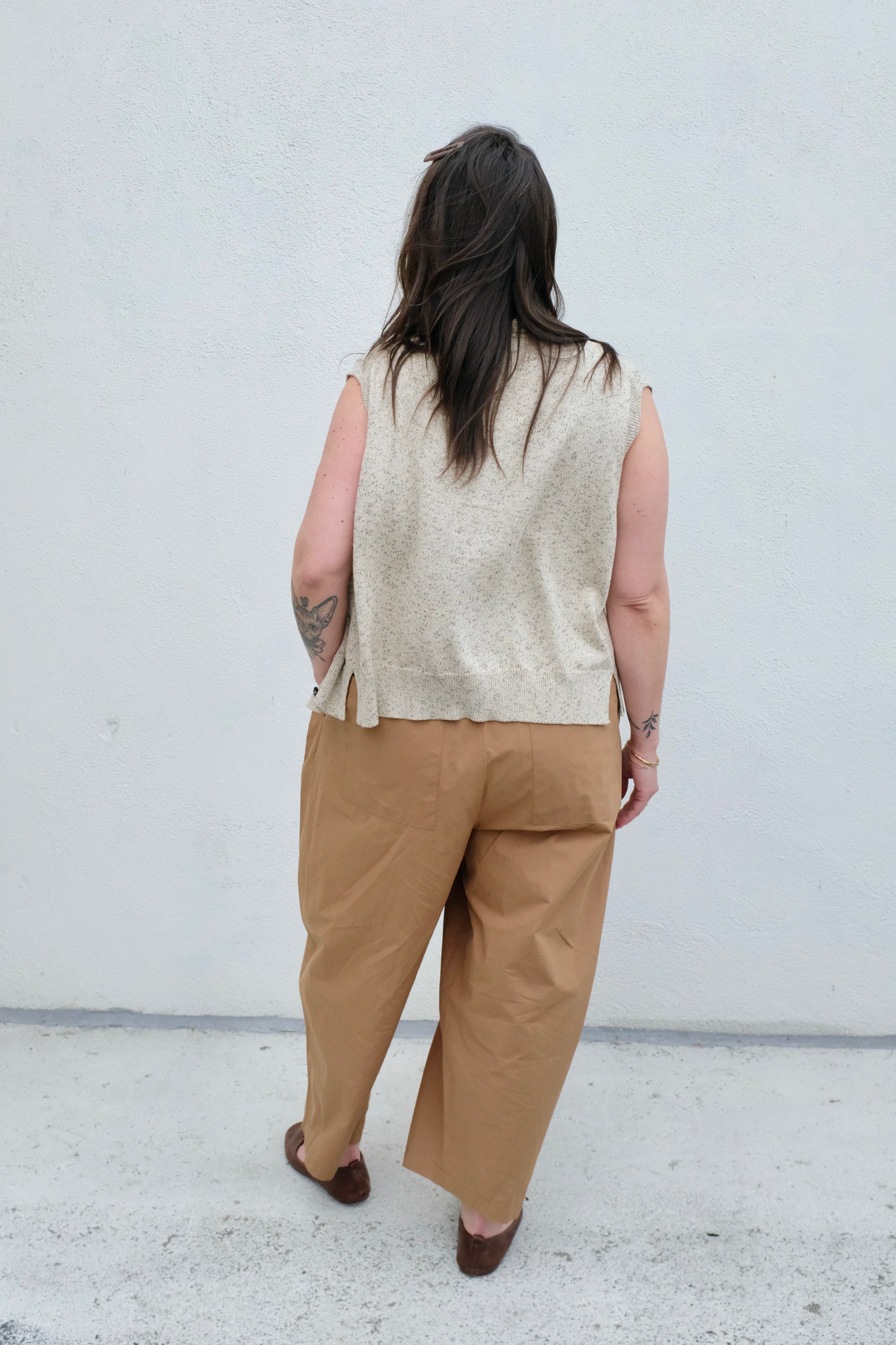 Modern Weaving Voluminous Pleat Trouser / Sierra