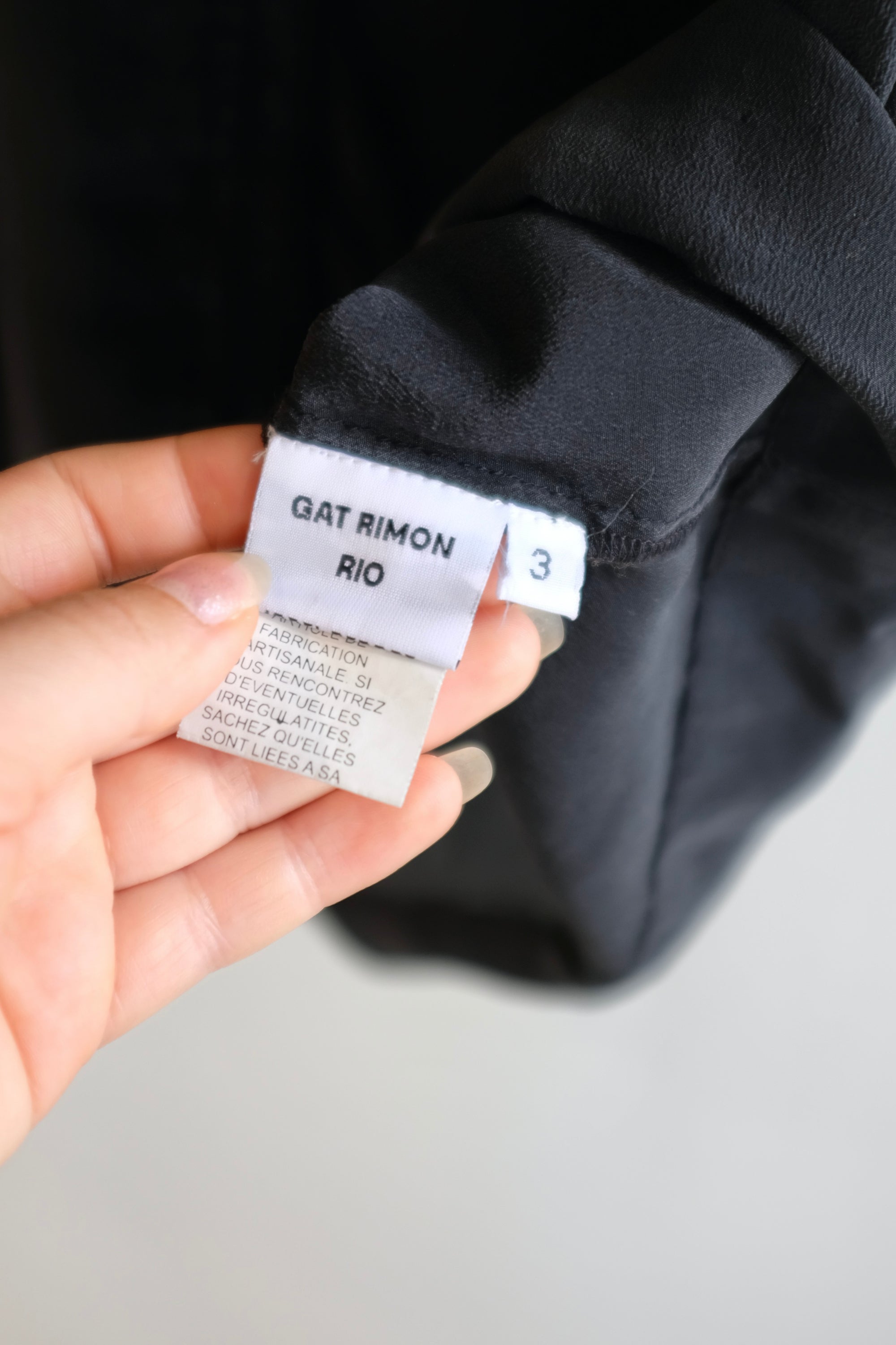 Pre-loved / Gat Rimon Silk Tee / Size 3