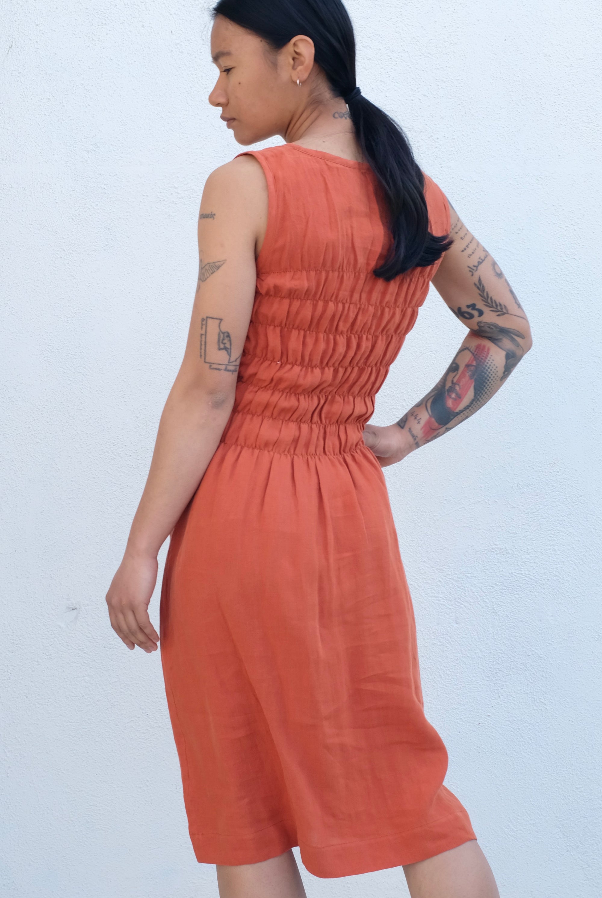 Modaspia Fiji Dress / Spice Linen