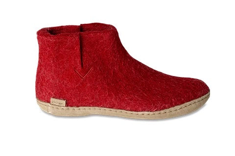 Glerups Boot Leather Sole / Red