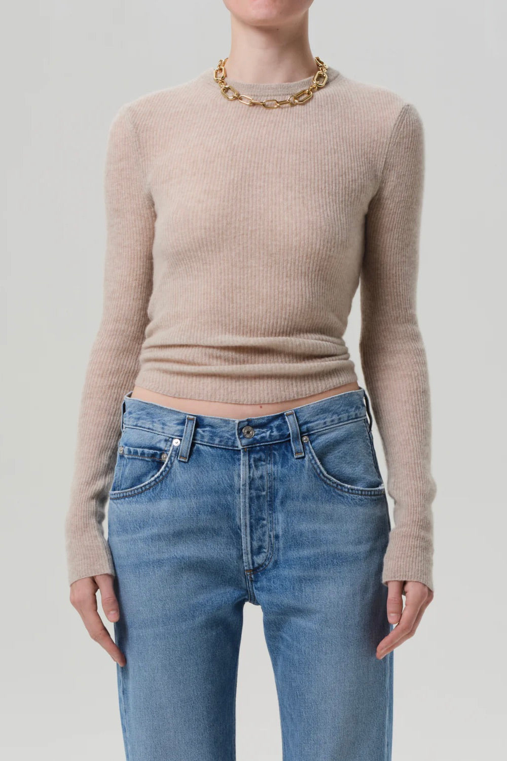 Citizens of Humanity Alessia Crewneck Sweater / Oatmeal