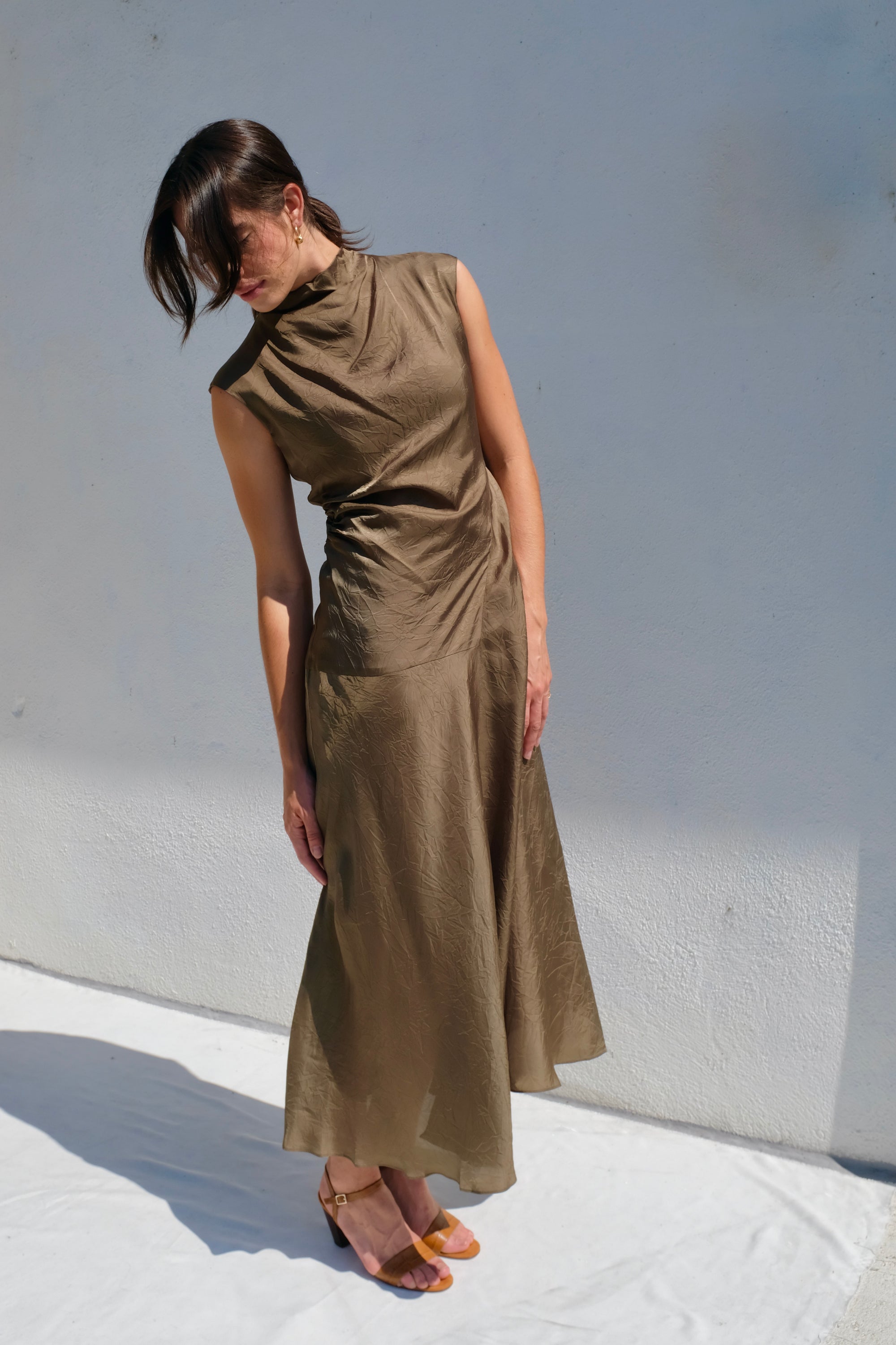 Atelier Delphine Twisted Dress / Hunter Green