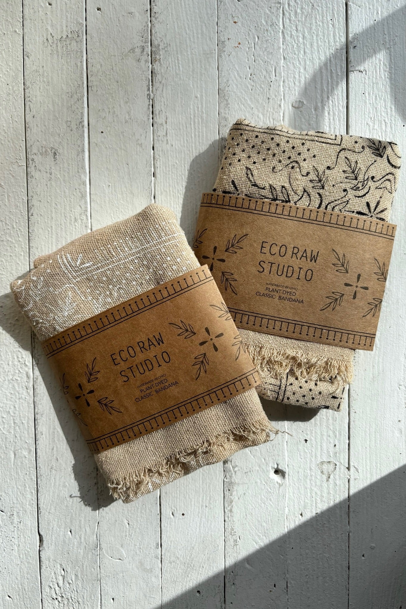 Classic Bandana / Oatmeal + Black Ink