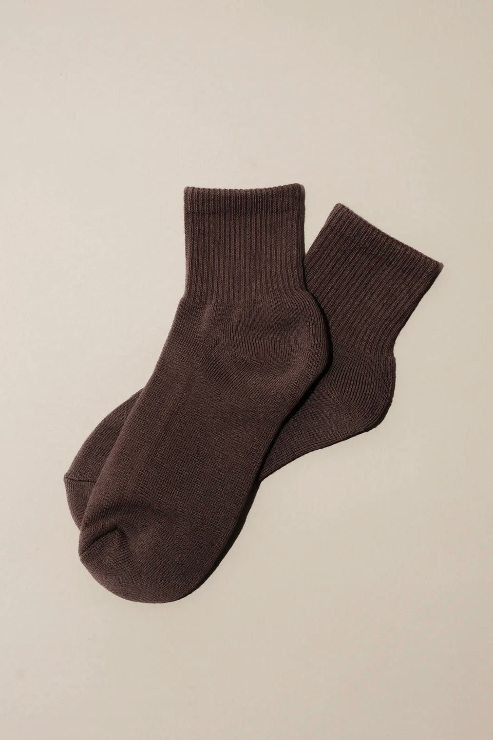 Nat + Noor Cotton Blend Ankle Socks / Macchiato