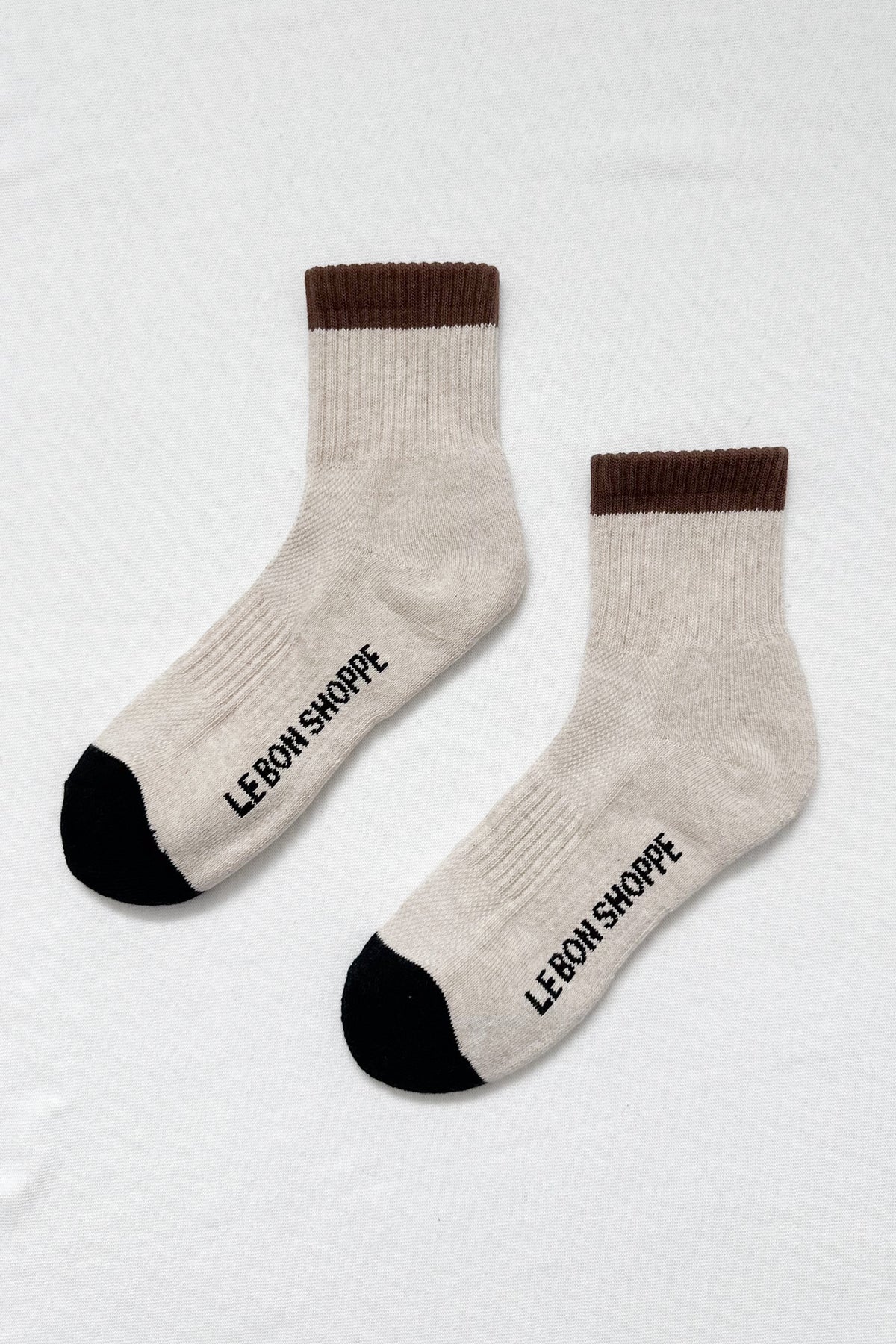Le Bon Shoppe Girlfriend Socks / Colourblock Black Coffee
