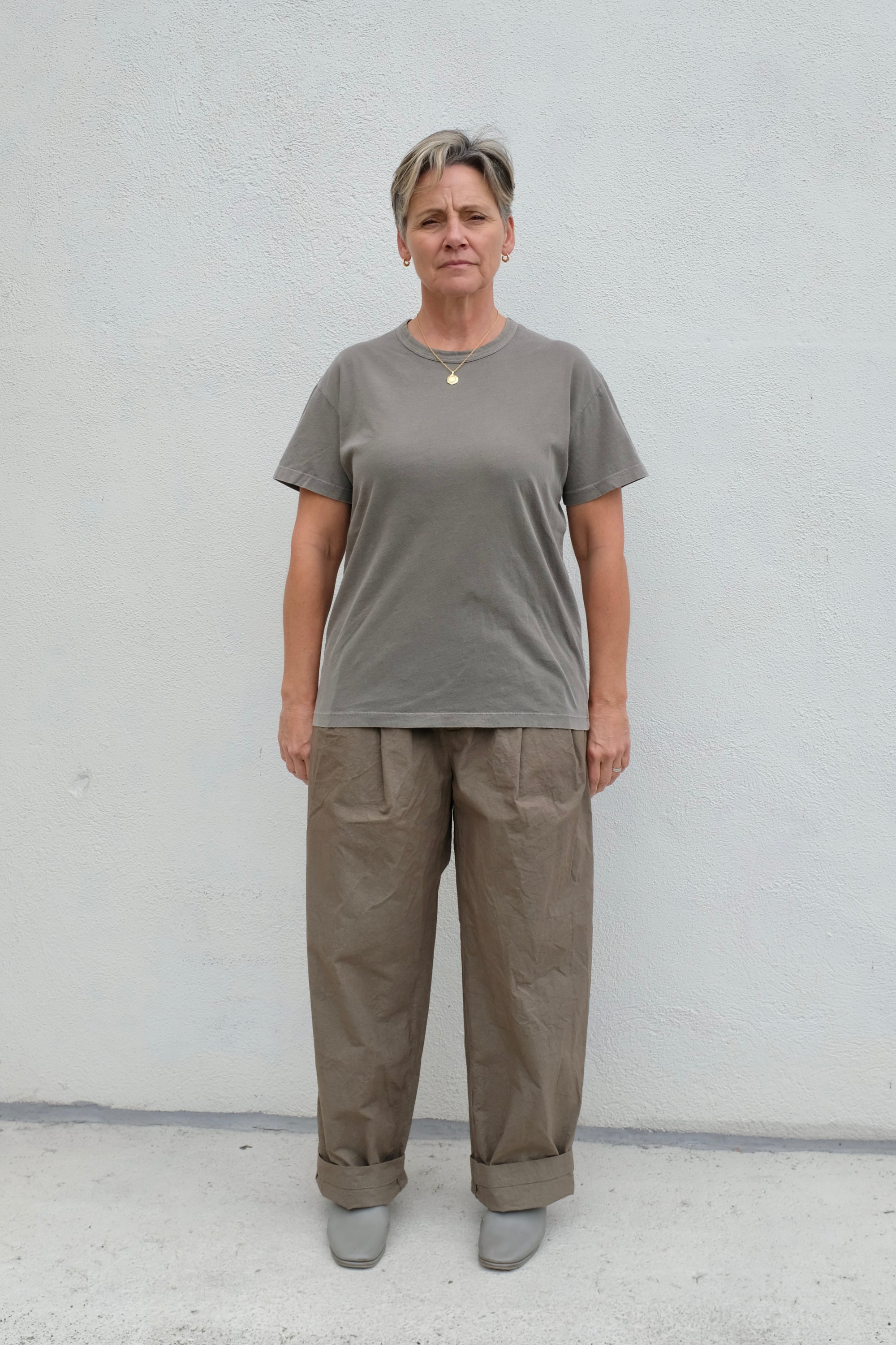 Black Crane Regular Short Sleeve Tee / Mud