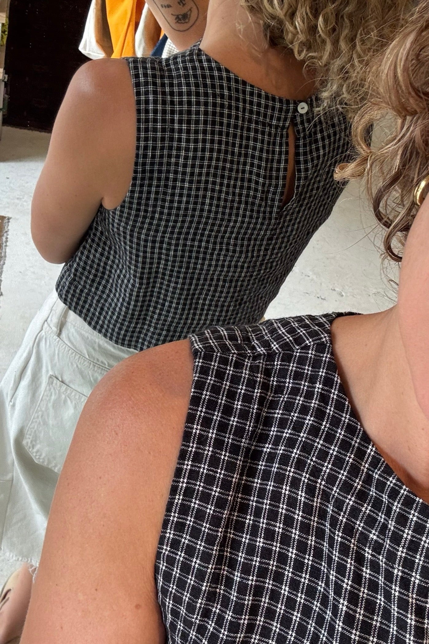 Frankie Top / Black Check