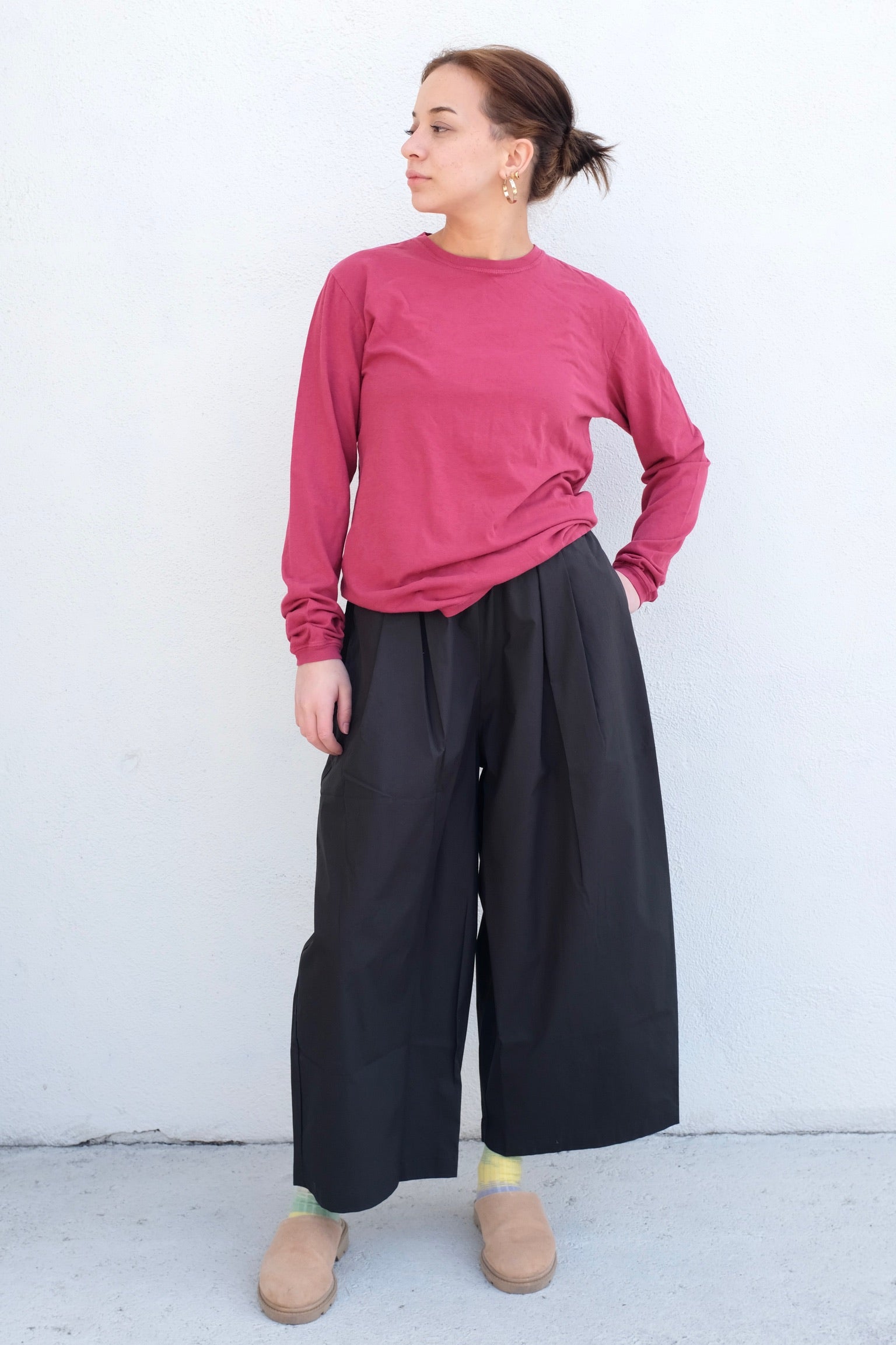 Jungmaven Pavones Long Sleeve Tee / Cherry Red