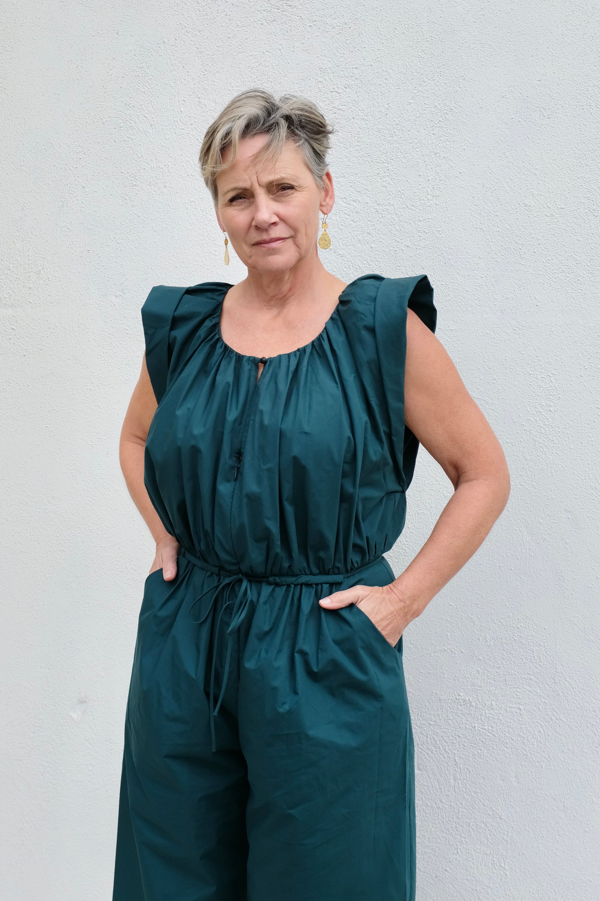 Rachel Comey Valencia Jumpsuit / Dark Juniper