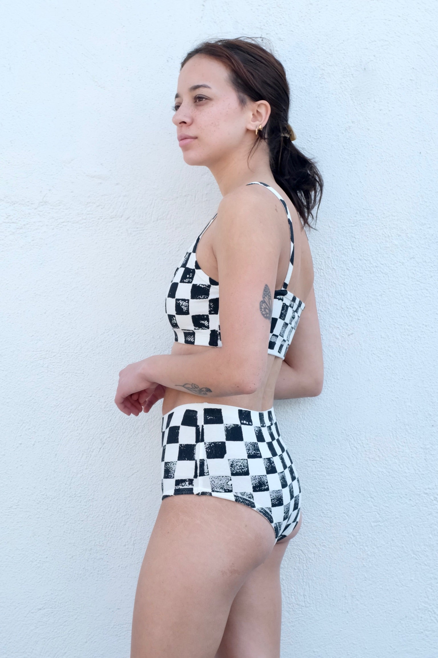 Jungmaven High Waist Brief / Checkerboard