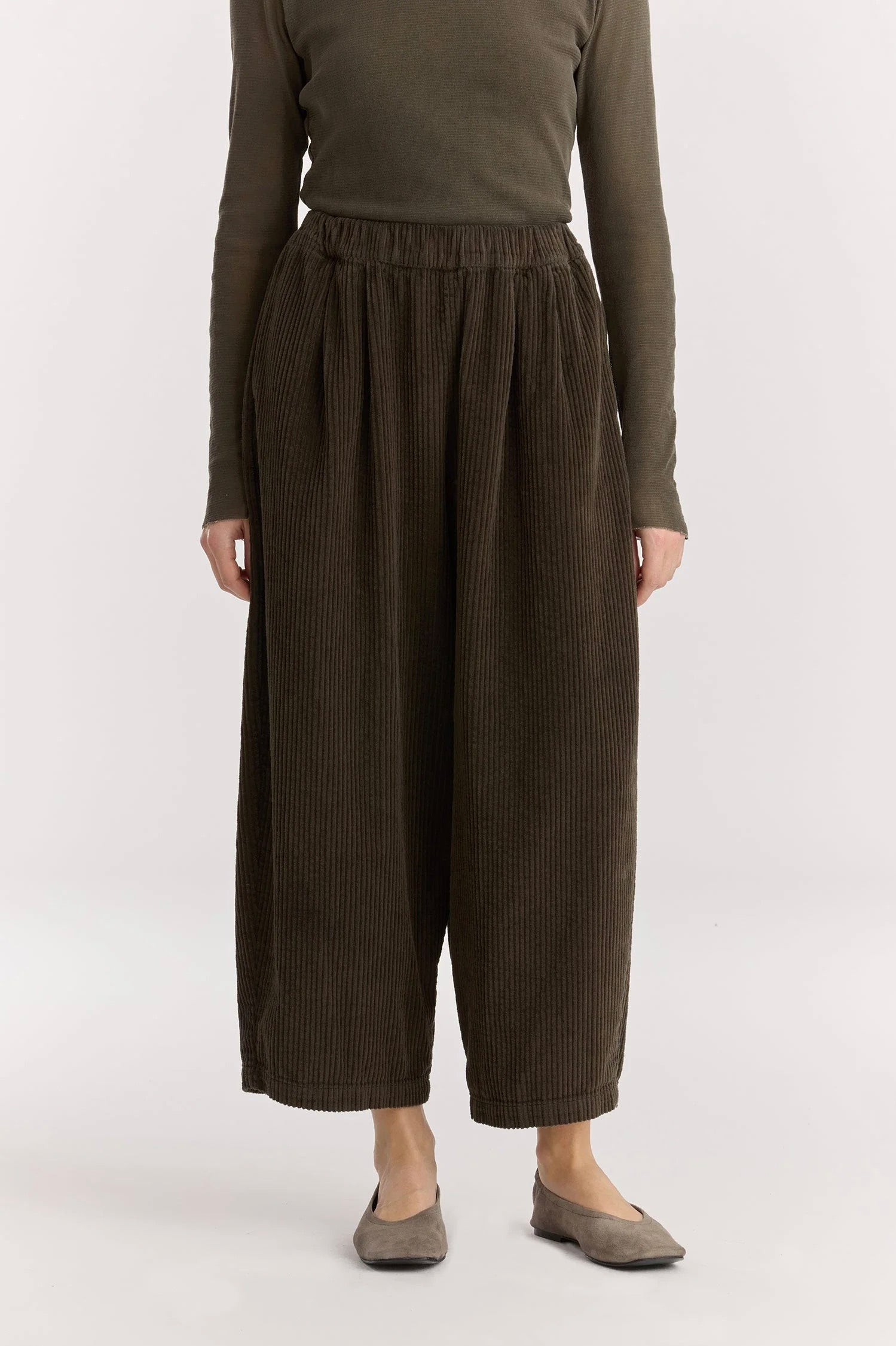 Wide Pants / Dark Forest Corduroy