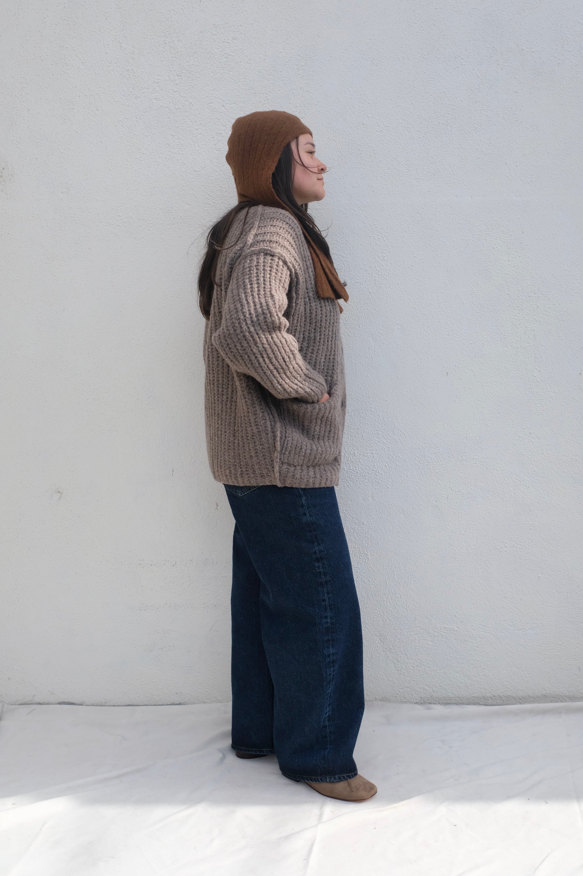 Nui cardigan / Taupe Grey