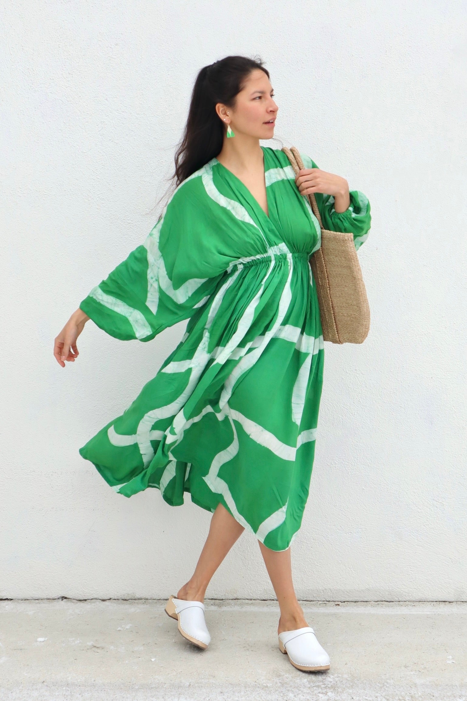 Pre-loved / Osei Duro Bating Dress Green/Mangrove / Size 1