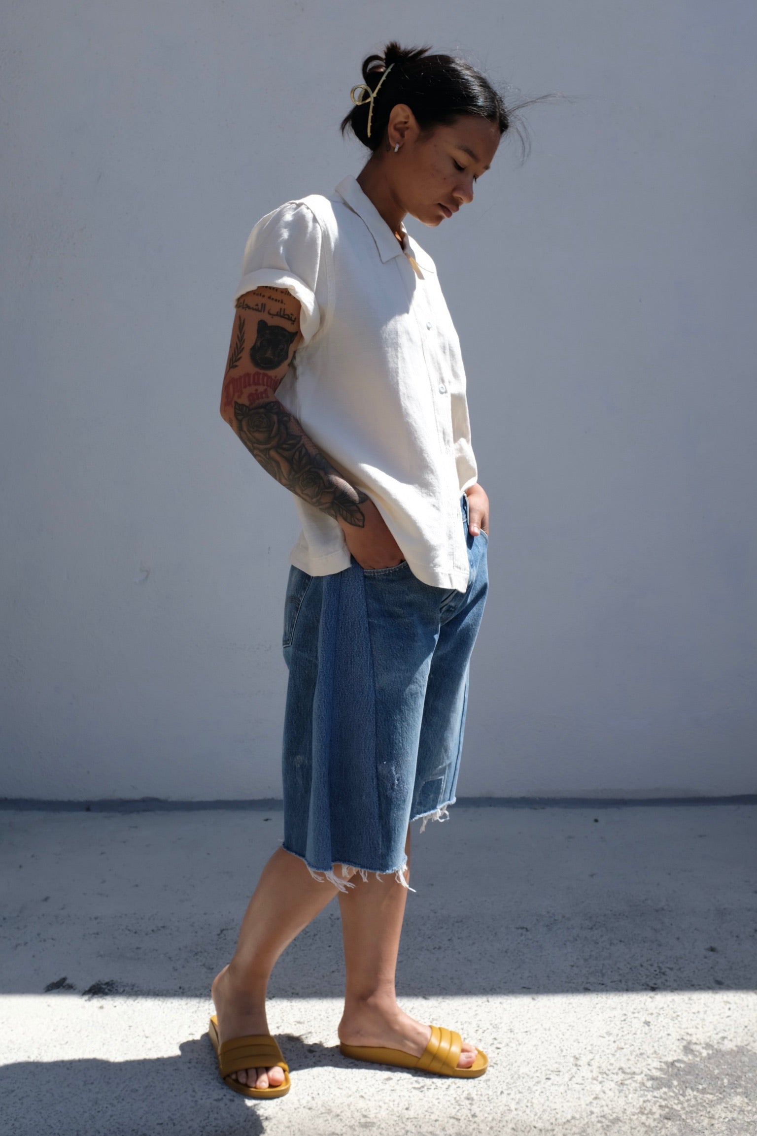 Althea Shirt / Washed White