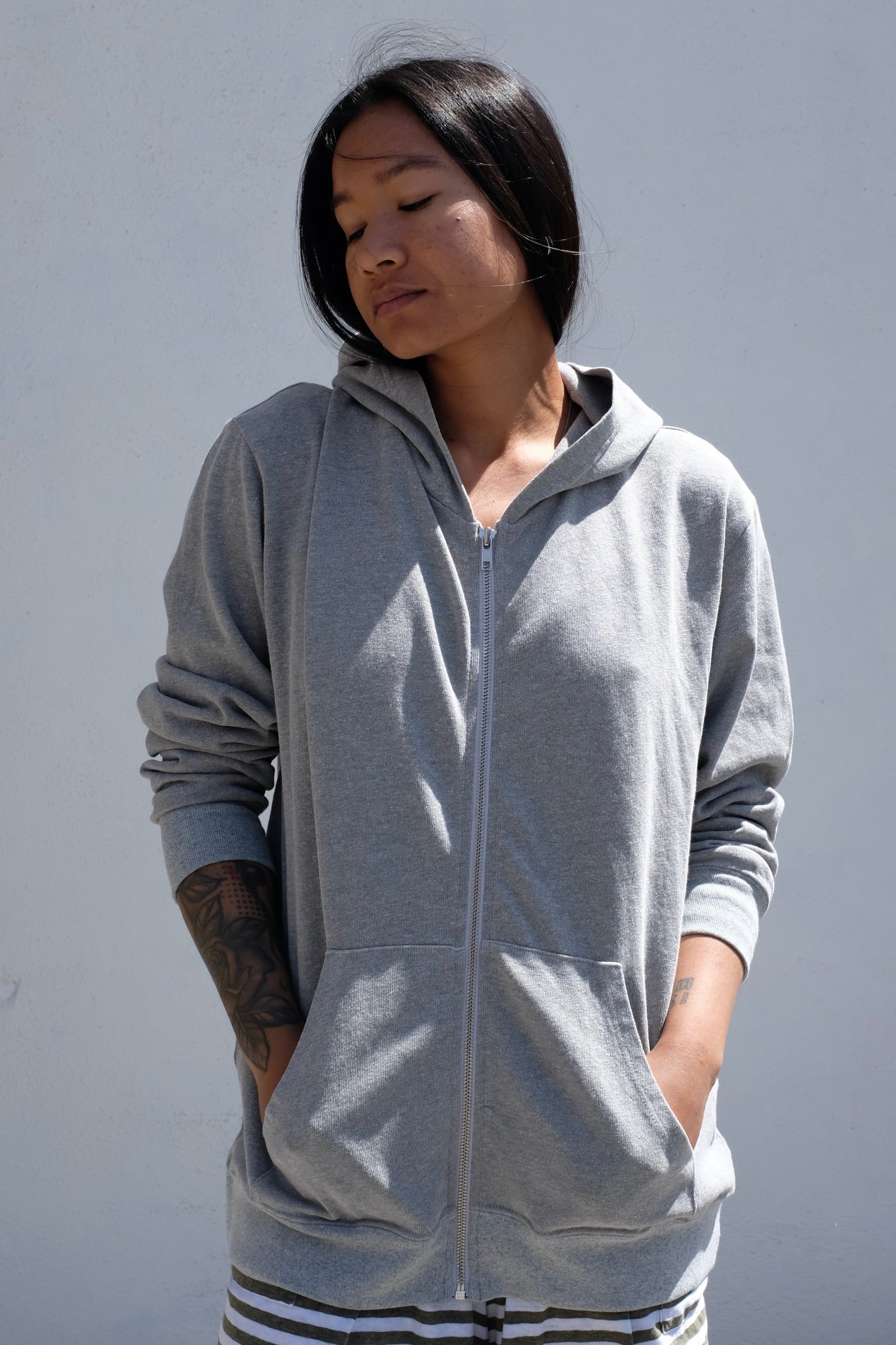 Aptos Ranch Hooded Zip Heather / Athletic Gray