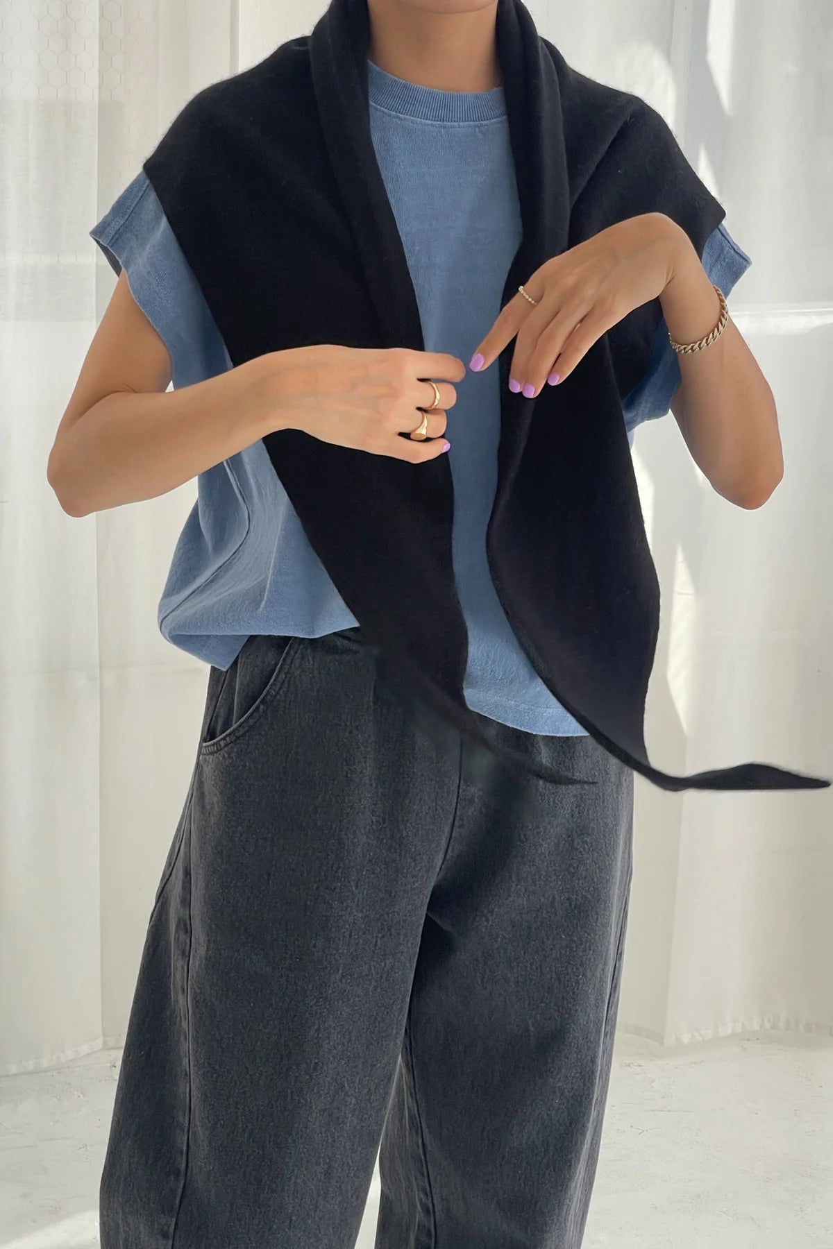 Cashmere Shawl / Black