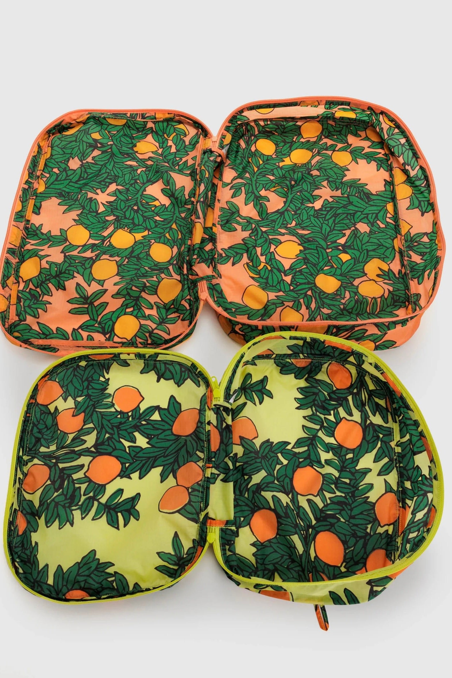 Baggu Large Packing Cube Set / Orange Trees