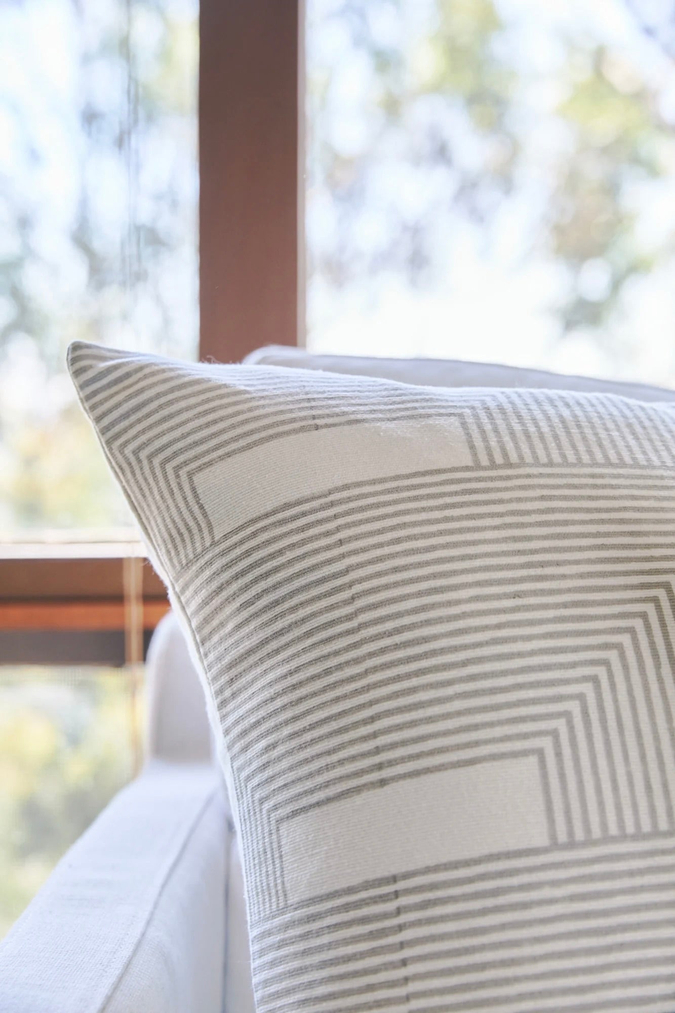 Block Shop Window Pillow Cover / Dove Edit alt text