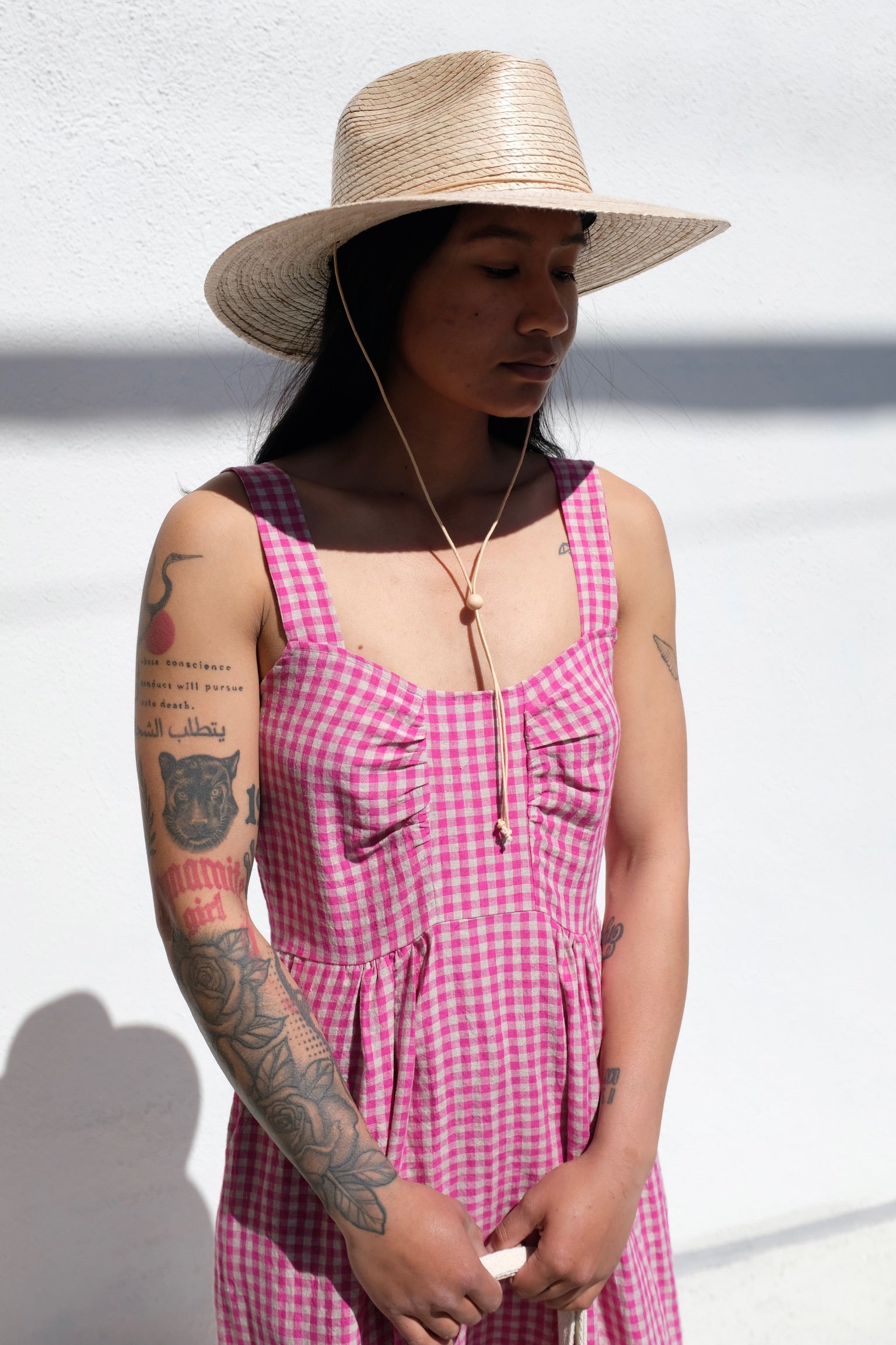 Allison WOnderland Calista Dress / Pink Gingham