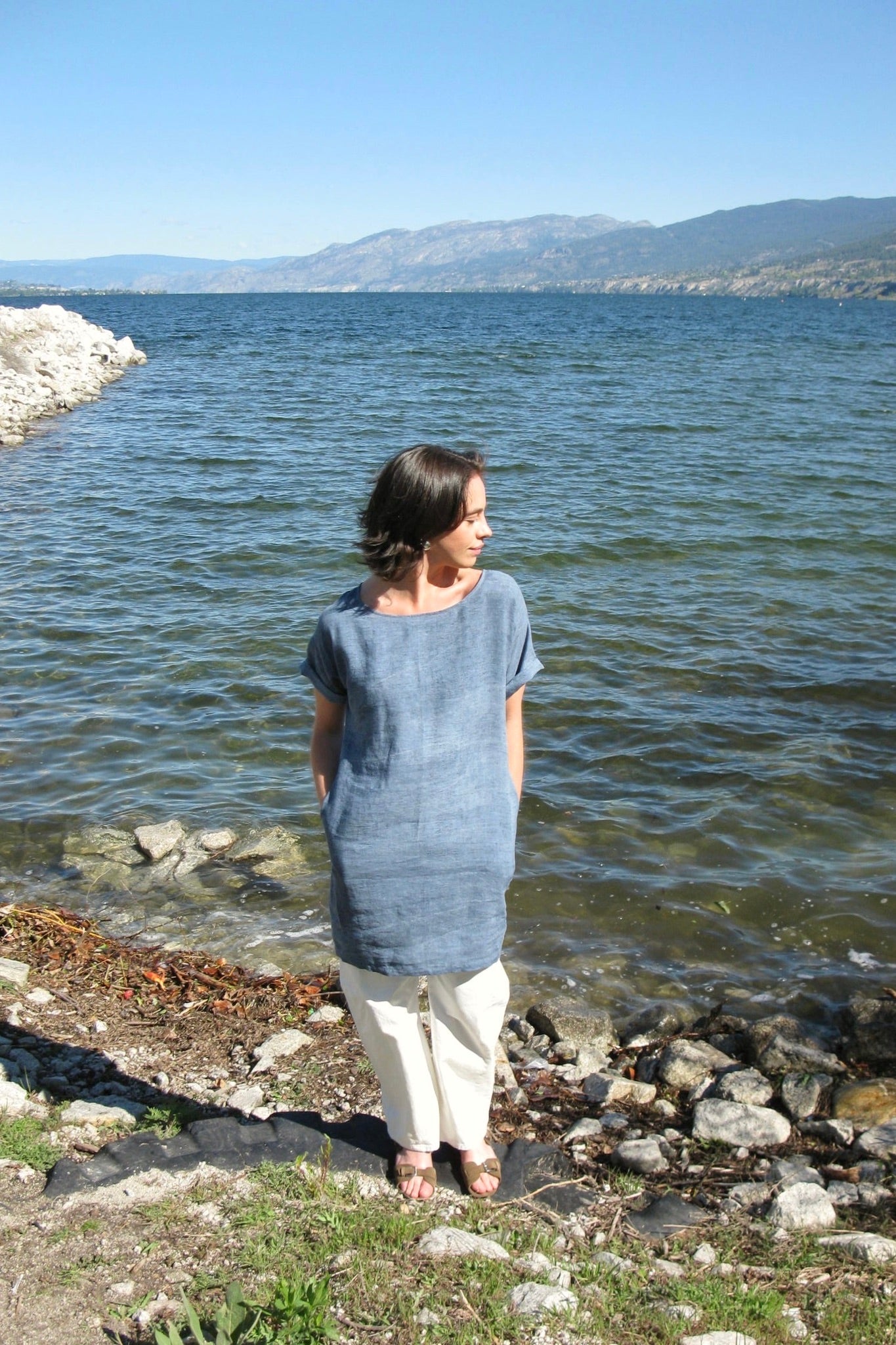 We Are Stories Zinnia Dress / Blue Wash