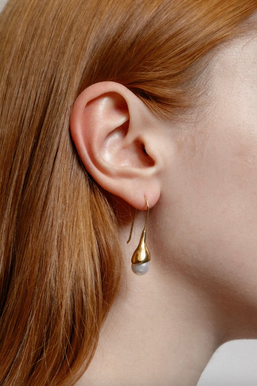 Wolf Circus Anna Pearl Drop Earrings / Gold