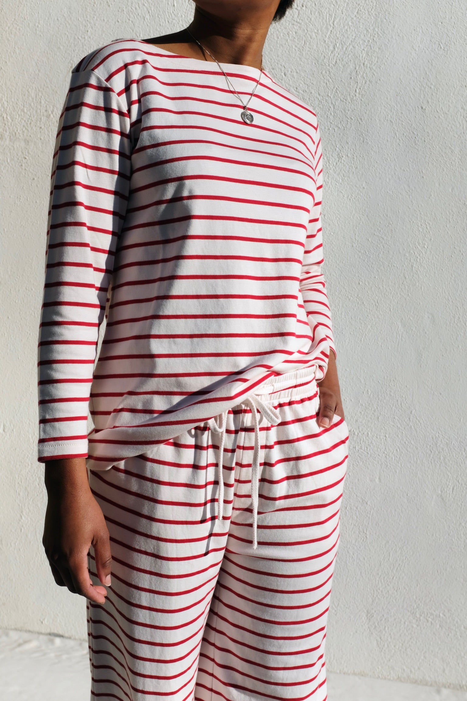 Ana + Zac Stripe Sleep Pant / Berry