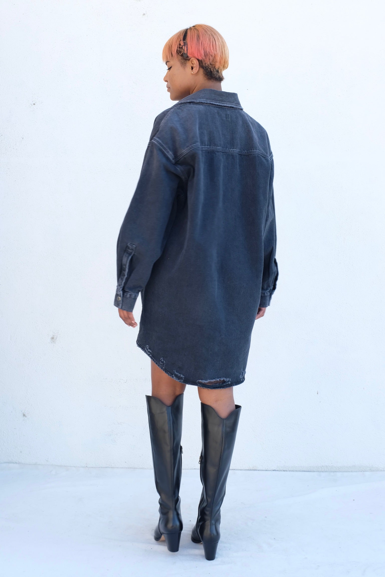 Agolde MAZIE Shirt Dress / Disappear