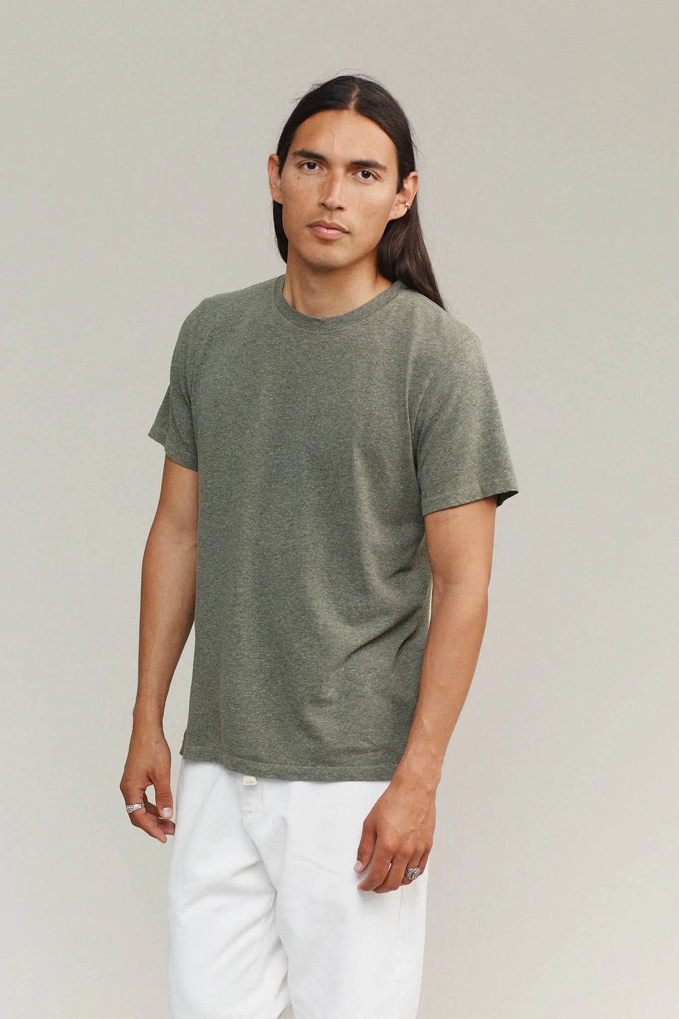 Jungmaven Heathered Jung Tee / Olive Green