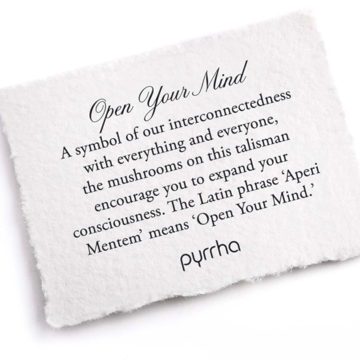 Pyrrha Open Your Mind Talisman / Sterling Silver